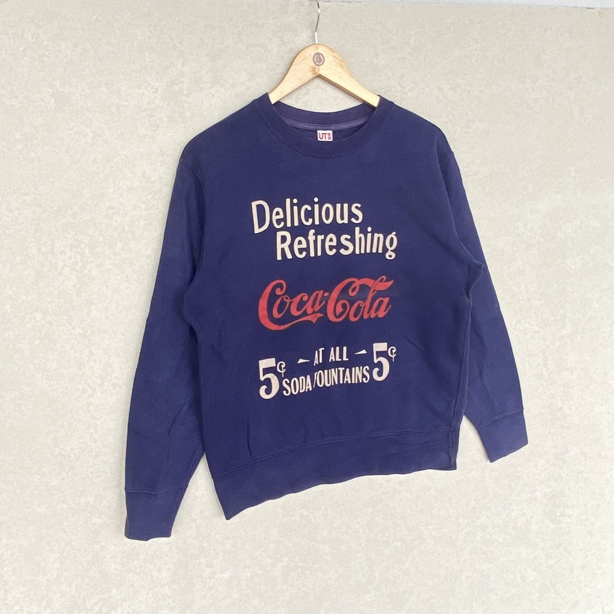 Other Vintage Cola Cola Printed Crewneck Sweatshirt Navy Blue Size US M / EU 48-50 / 2 - 3 Thumbnail