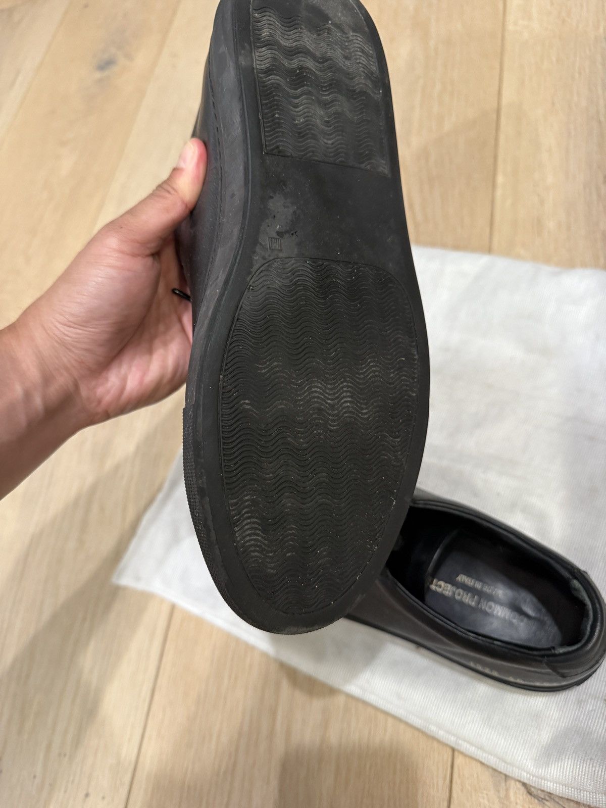 Common Projects Common Projects Achilles Low Black Sz 40 Size US 8.5 / EU 41-42 - 4 Thumbnail