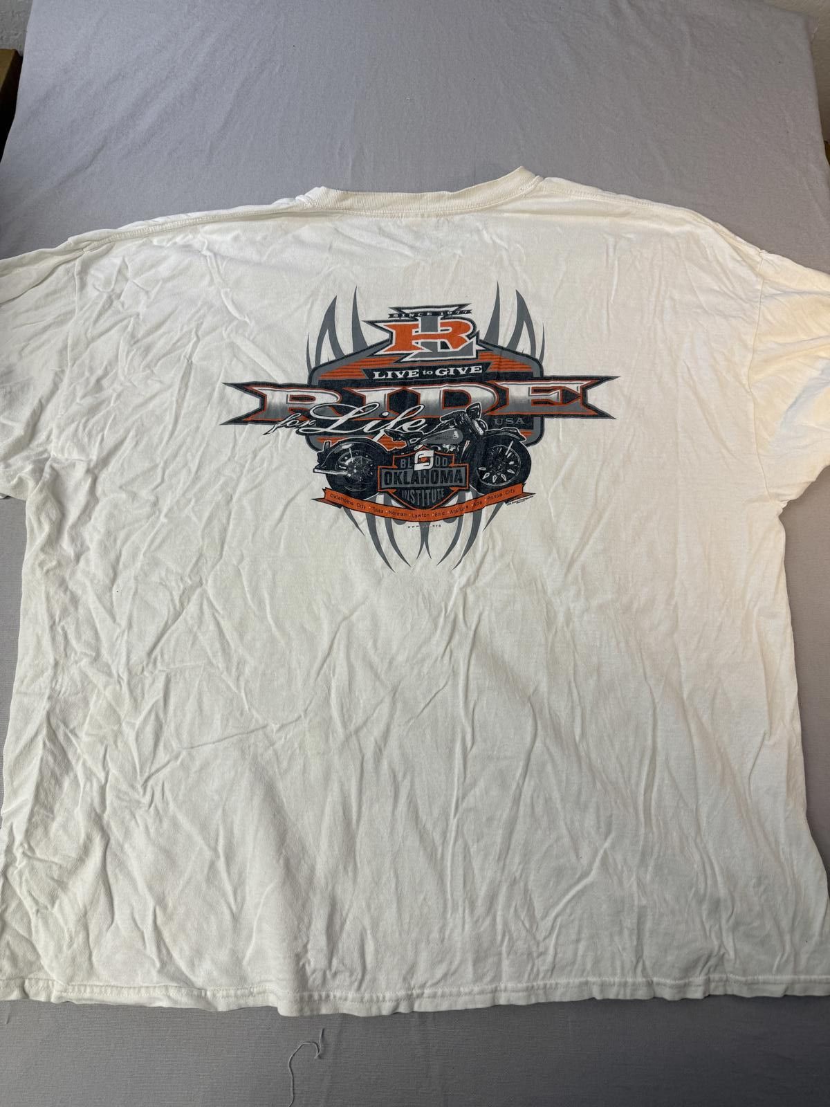 Gildan Y2K Biker Tribal T-shirt OBI Oklahoma Ride for Life XXXL Size US XXL / EU 58 / 5 - 2 Thumbnail