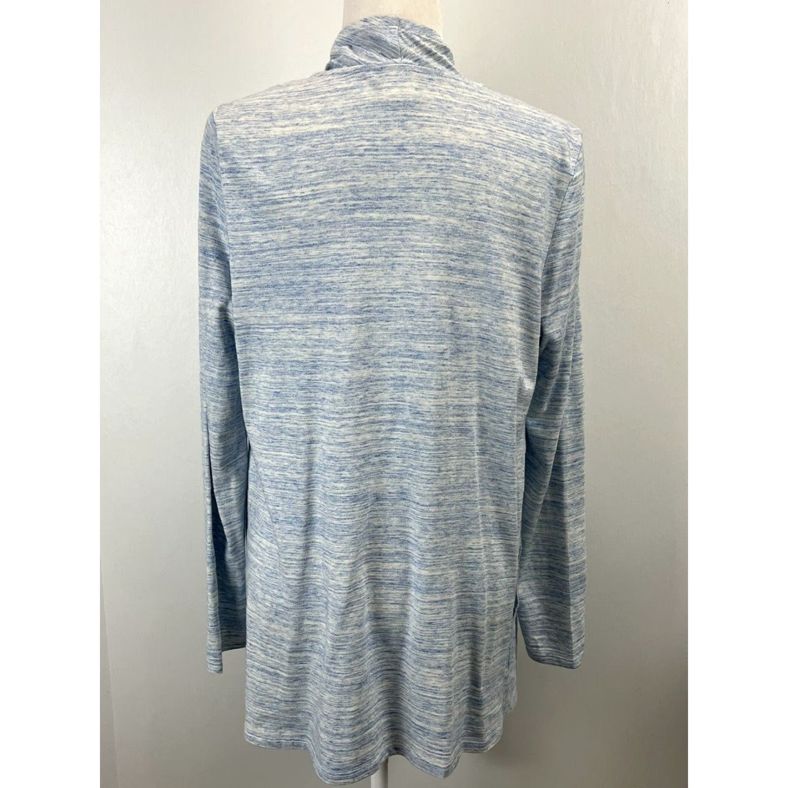 Vintage Soma Intimates Cardigan Shirt Medium Womens Heathered Blue Long Sleeve Size M / US 6-8 / IT 42-44 - 3 Thumbnail