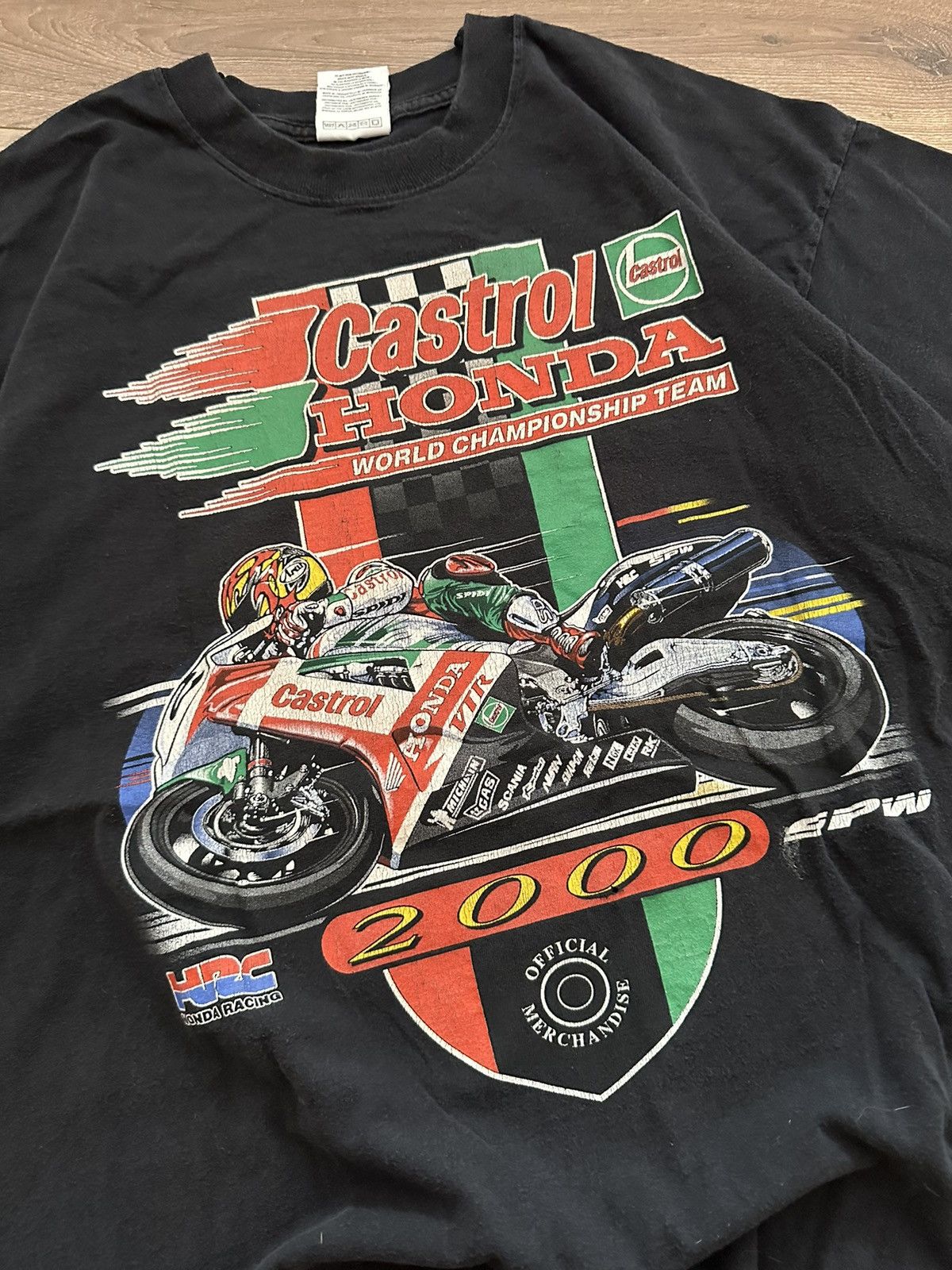 Honda 🔥VINTAGE HONDA CASTROL WORLD CHAMPIONSHIP TEAM 2000🔥 Size US L / EU 52-54 / 3 - 3 Thumbnail