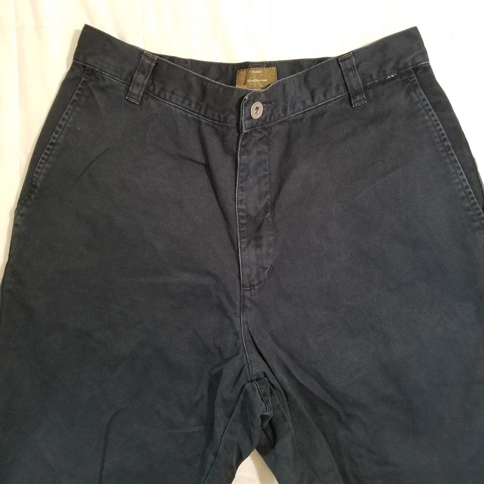 Calvin Klein Calvin Klein Flat Front Navy Blue Khakis Size 10 Size ONE SIZE - 9 Thumbnail
