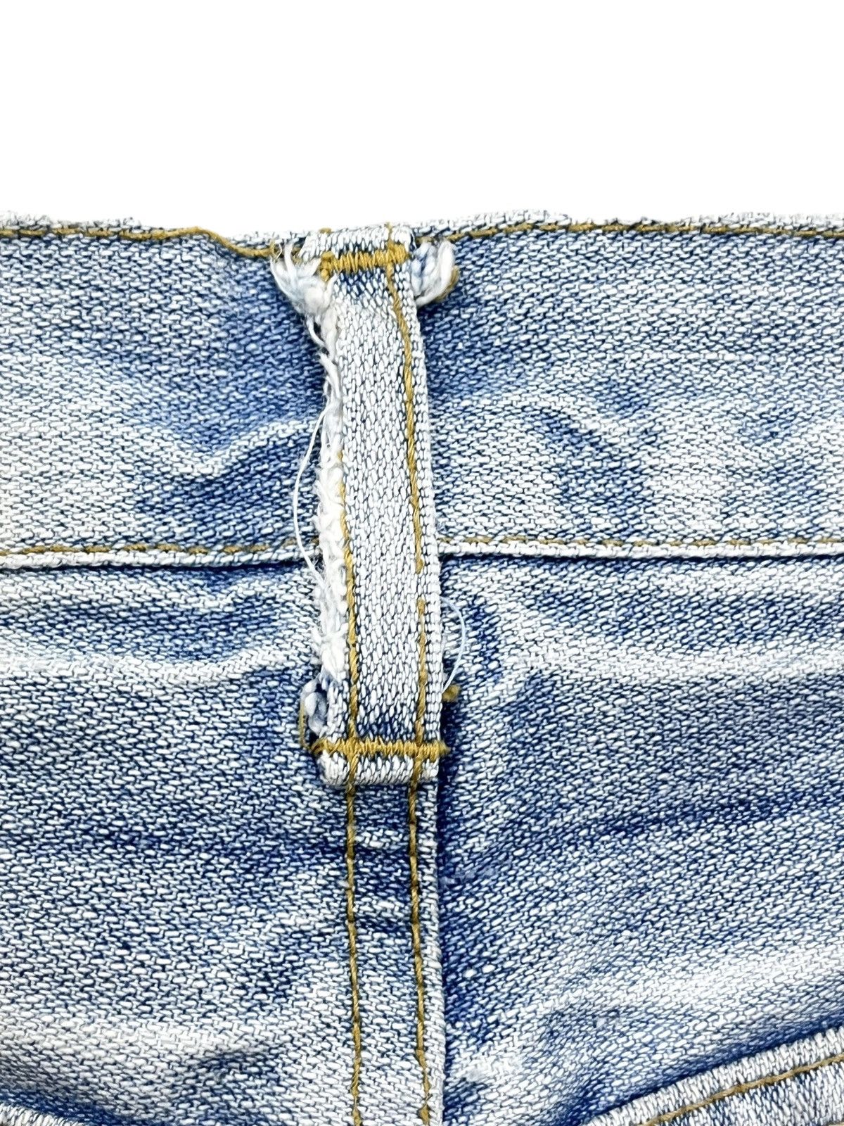 Japanese Brand 💥VISION OF JAPAN Sukajan Embroidery Light Wash Distressed Size 31" - 15 Thumbnail