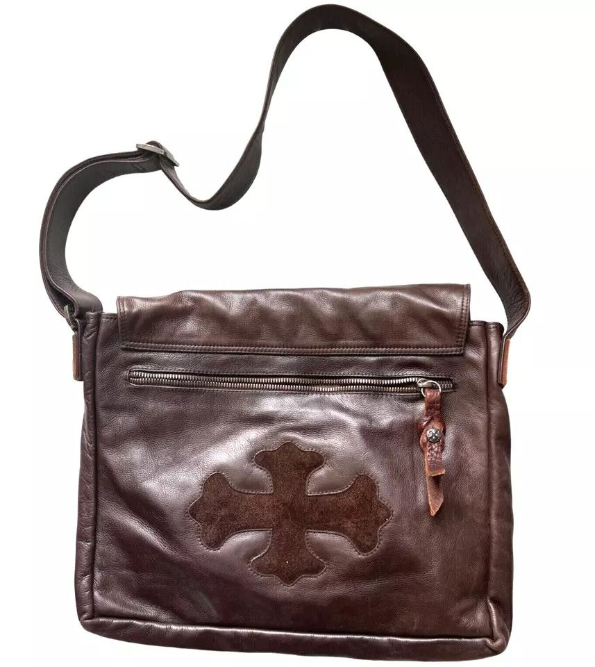 Soffer Ari Soffer Ari Brown Leather Messenger Saddle Bag $3380 Size ONE SIZE - 3 Thumbnail