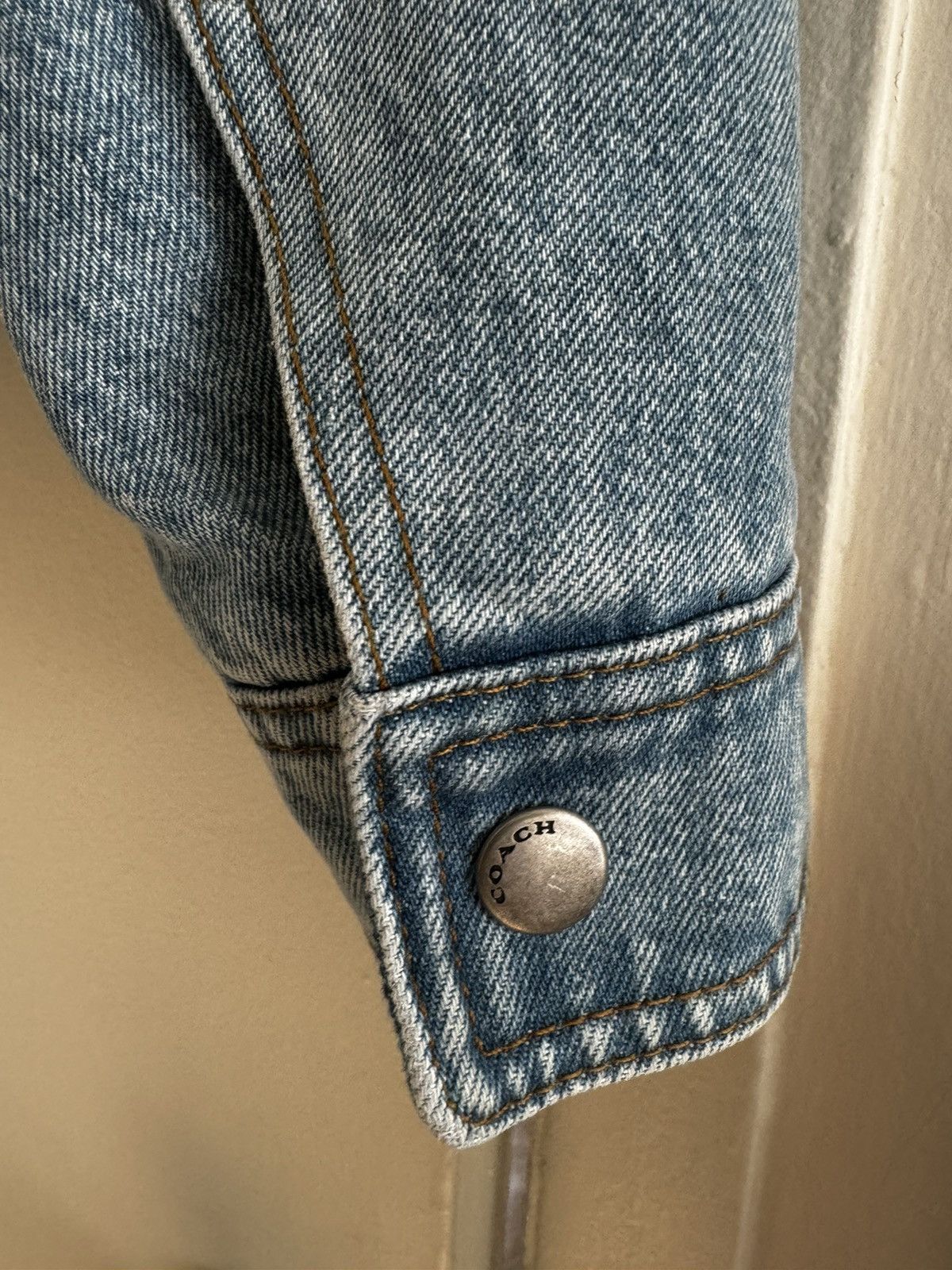 Coach *FINAL PRICE DROP* Shearling Padded Denim Jacket Size US L / EU 52-54 / 3 - 11 Thumbnail