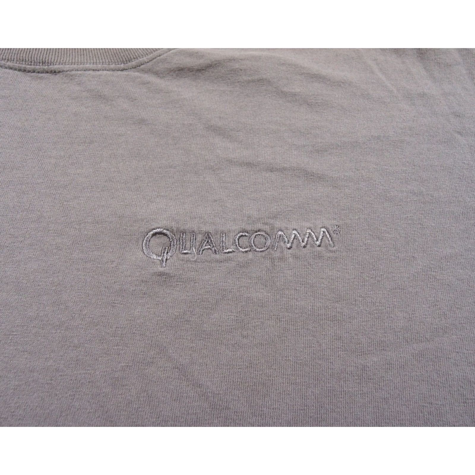 Anvil VINTAGE Qualcomm Shirt Mens XL Gray Nike? Size US XL / EU 56 / 4 - 2 Thumbnail
