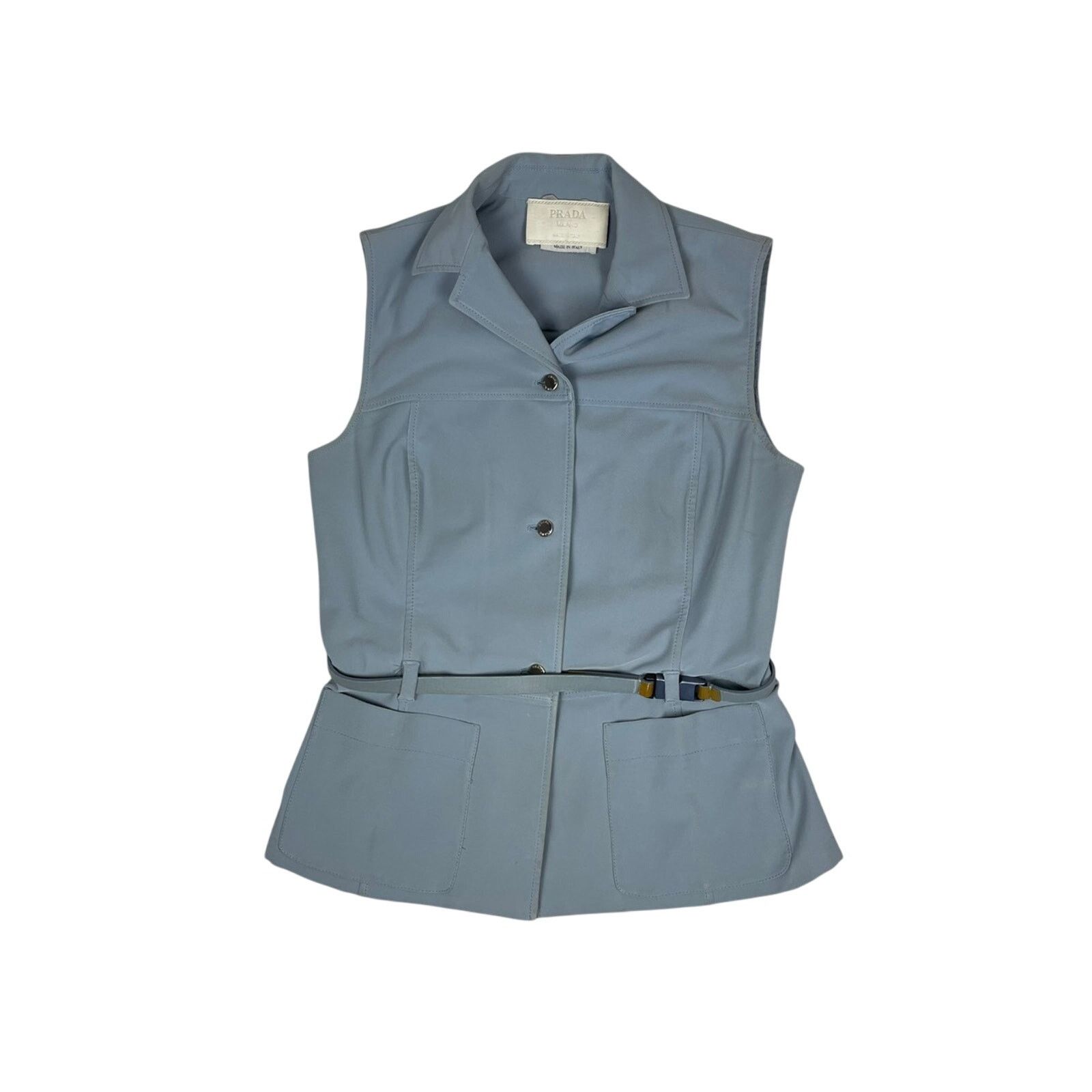 Prada Prada Milano navy blue Vest Size S / US 4 / IT 40 - 1 Thumbnail