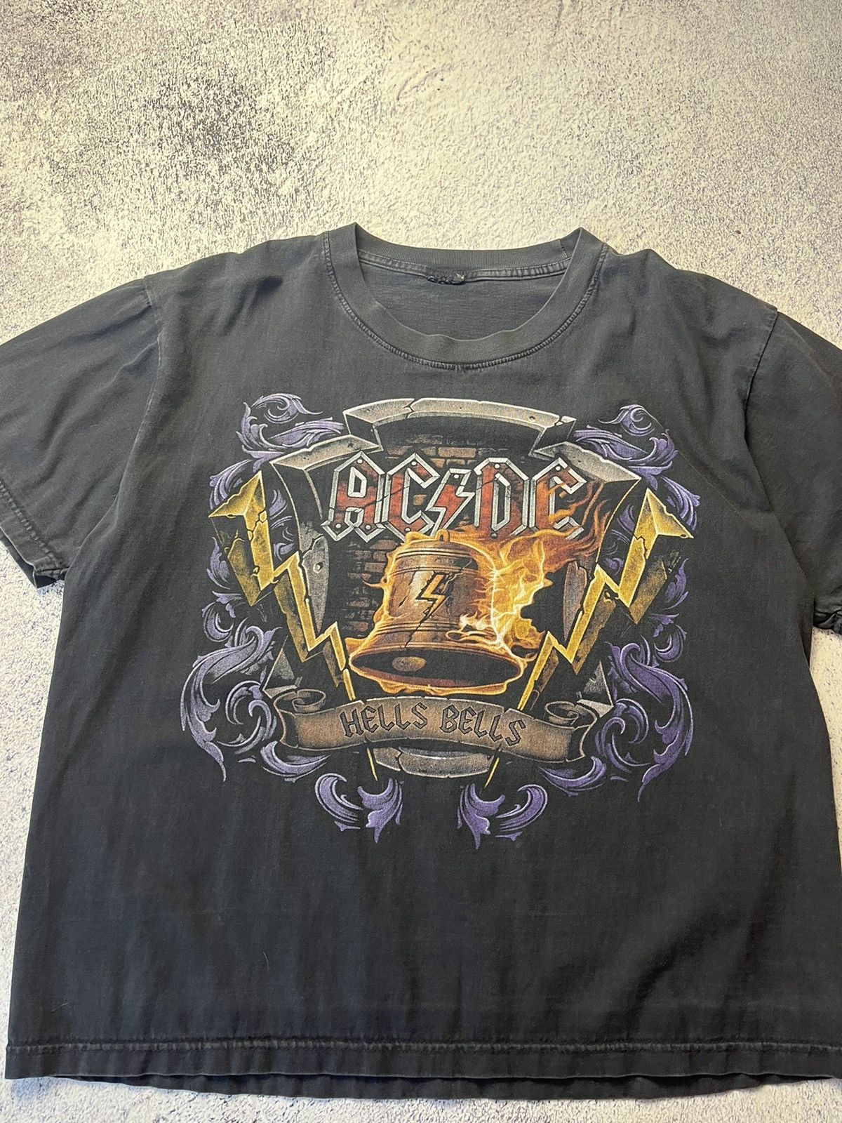 AC/DC Vintage Rare AC/DC Hells Bells Rock Band T Shirt Size US XL / EU 56 / 4 - 8 Thumbnail