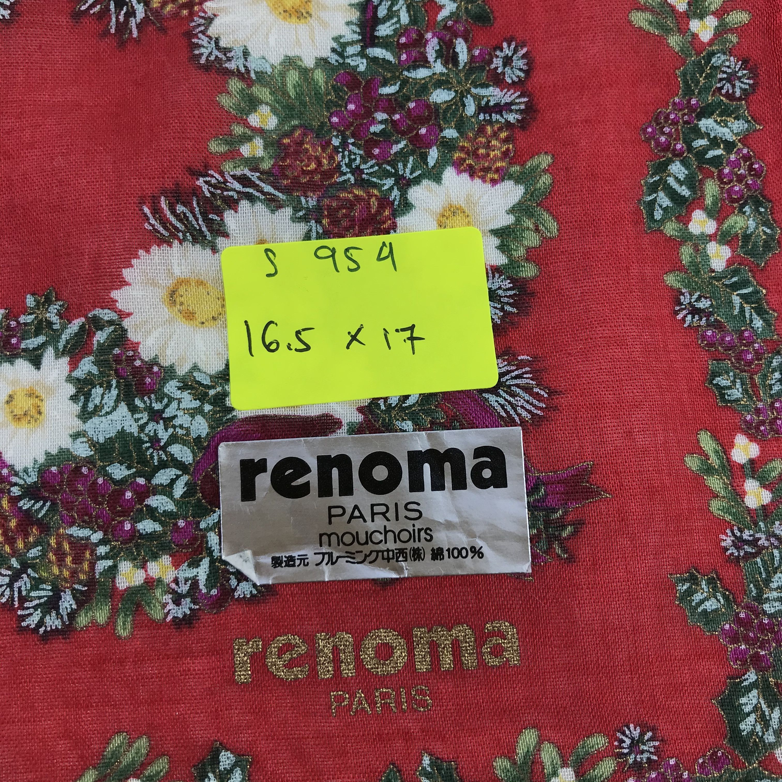 Renoma × Vintage Renoma Bandana / Handkerchief / Neckerchief - S954 Size ONE SIZE - 5 Thumbnail