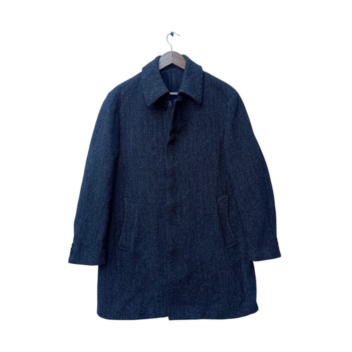 Designer × Harris Tweed 💥Vintage Harris Tweed Herringbone Parka Jacket Size US M / EU 48-50 / 2 - 1 Thumbnail