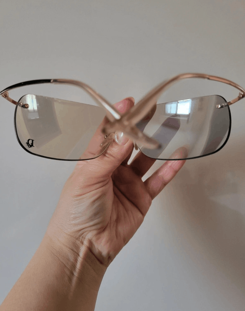 Dior DIOR Sunglasses Bowling Pop Rimless Shield Galliano Vintage Size ONE SIZE - 4 Thumbnail