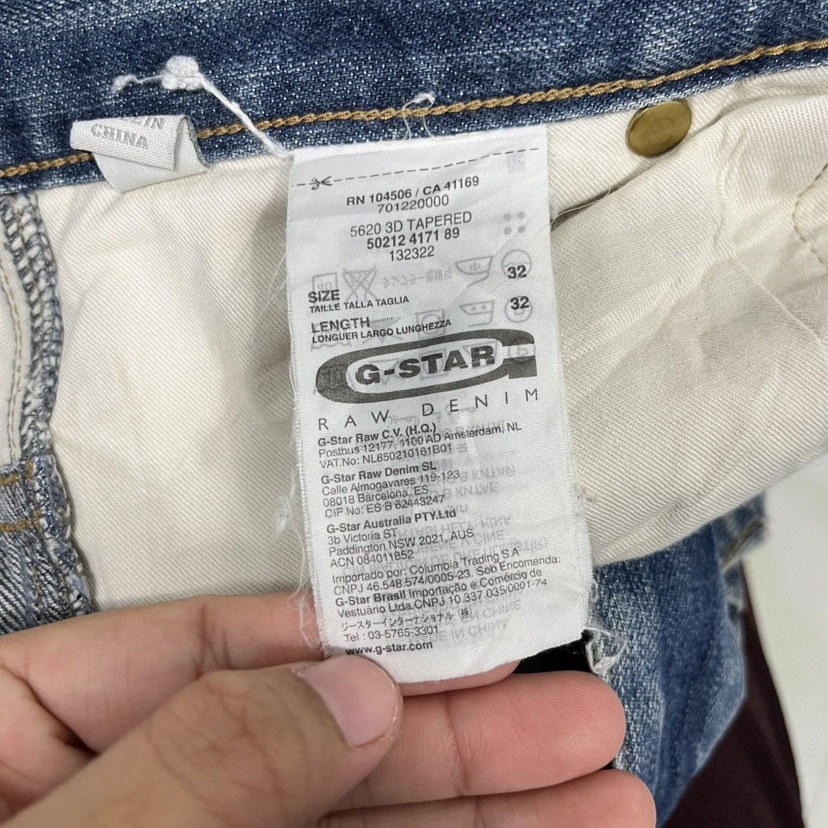 G-Star Vintage G-Star Raw Denim Jeans Size US 32 / EU 48 - 19 Thumbnail