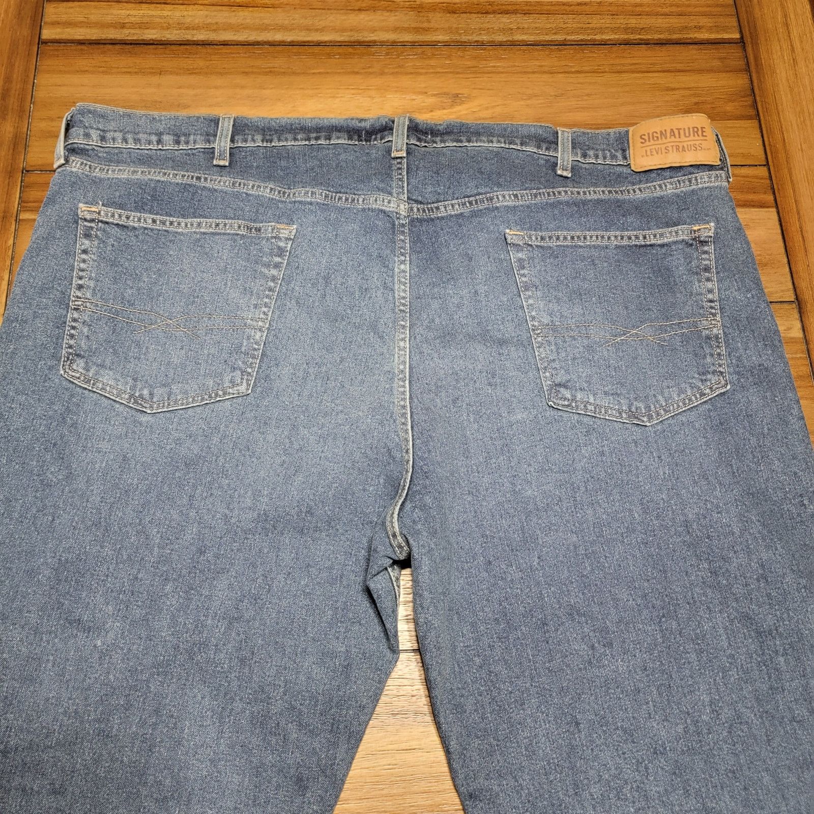 Levi's Levi Strauss Signature Relaxed Dark Wash Jeans - 46 X 30 NWT Size US 44 / EU 60 - 4 Thumbnail