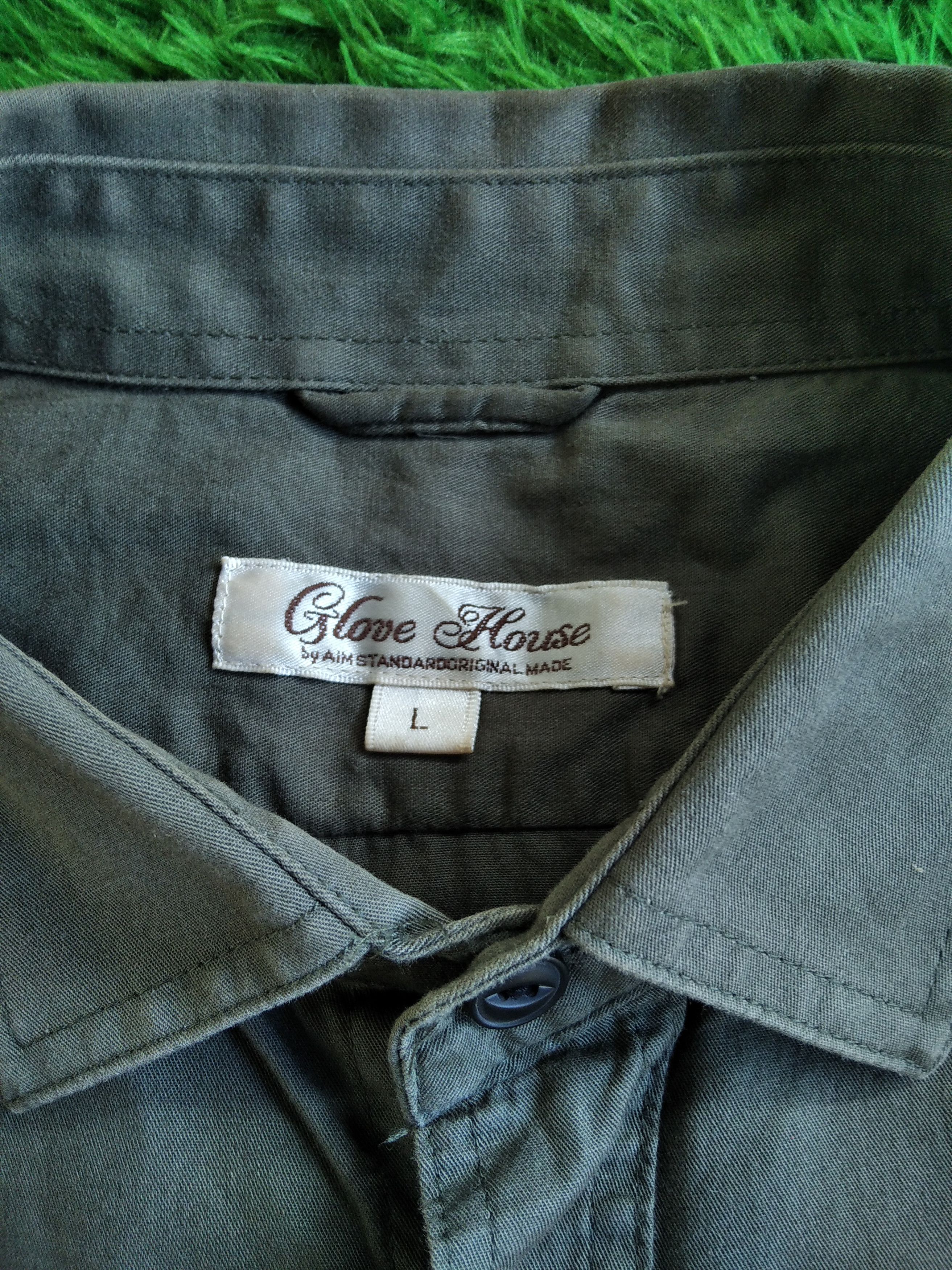 Japanese Brand × Vintage VTG 00s Glove House Work Shirt Short Sleeve Fly Button Size US L / EU 52-54 / 3 - 5 Thumbnail