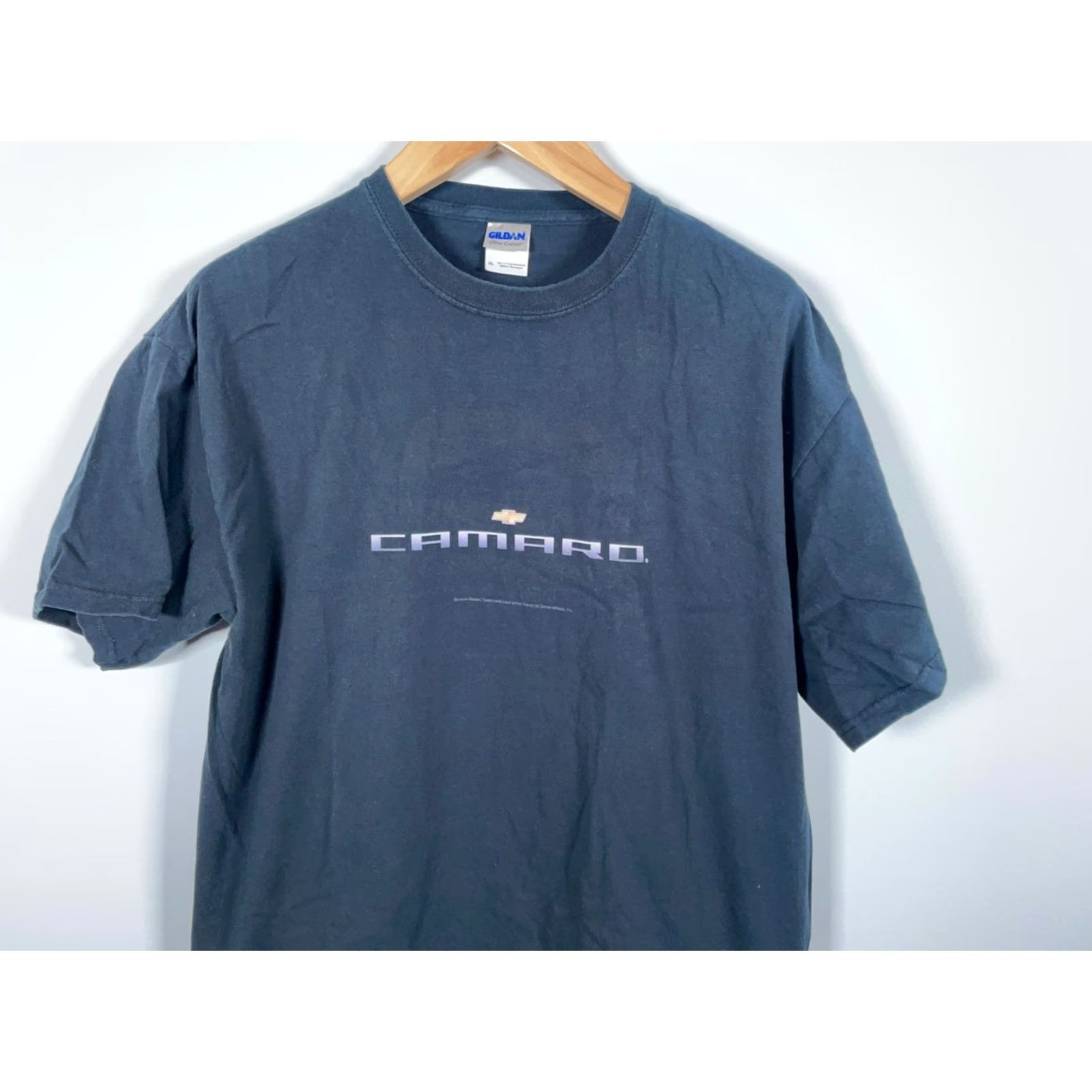Gildan VINTAGE Chevrolet Camaro T-Shirt Adult XL Black Graphic Print Logo Gildan Front Size US XL / EU 56 / 4 - 4 Thumbnail