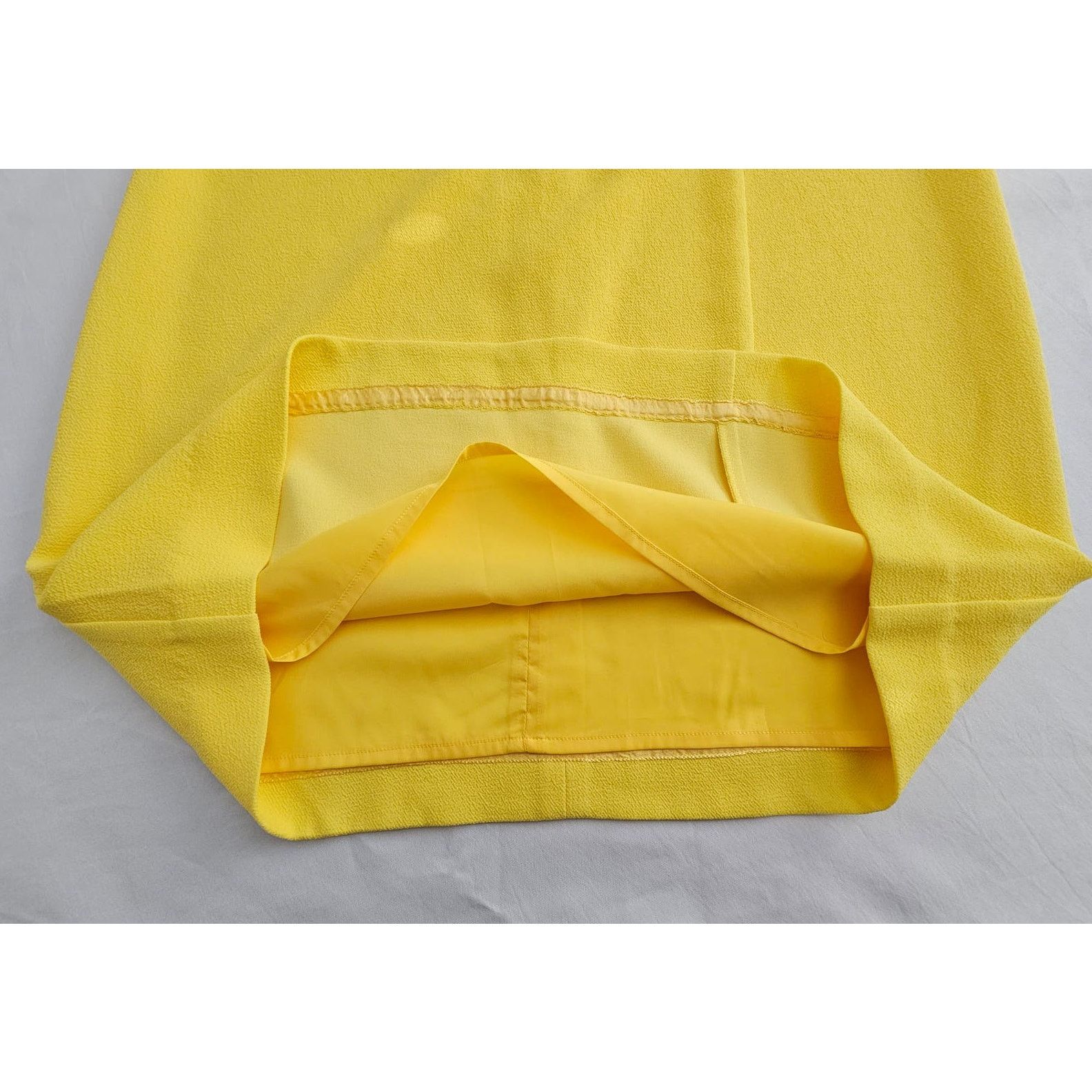 Trina Turk TRINA TURK Yellow Halter Ruffle Neck Knee Length Dress 10 Size L / US 10 / IT 46 - 9 Thumbnail