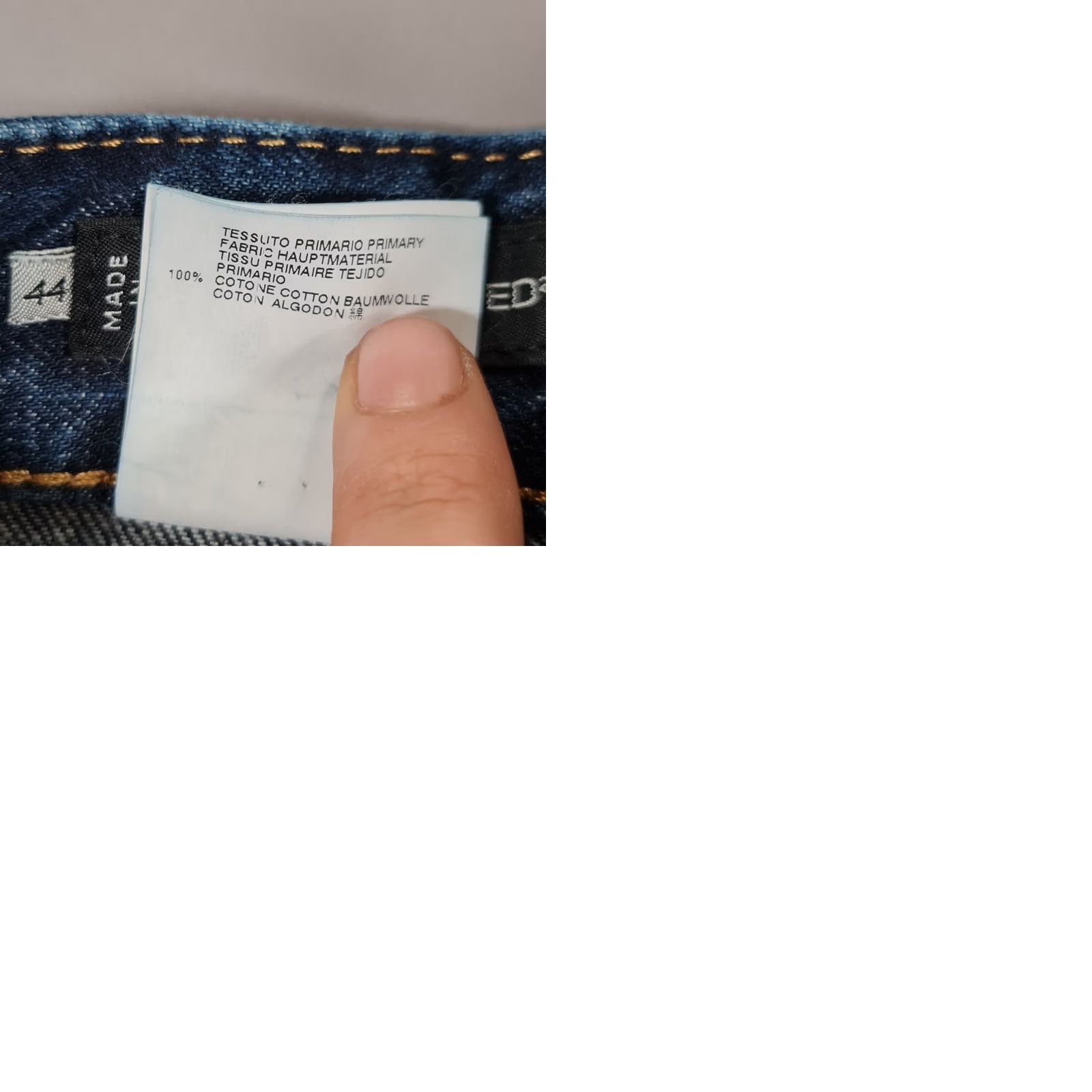 Dsquared2 Dsquared2 Jeans Blue W30 L31 44 Regular Fit Denim 5-Pocket Button Fly Made In Italy Mens Straight Leg Vintage No Size US 44 / EU 60 - 9 Thumbnail