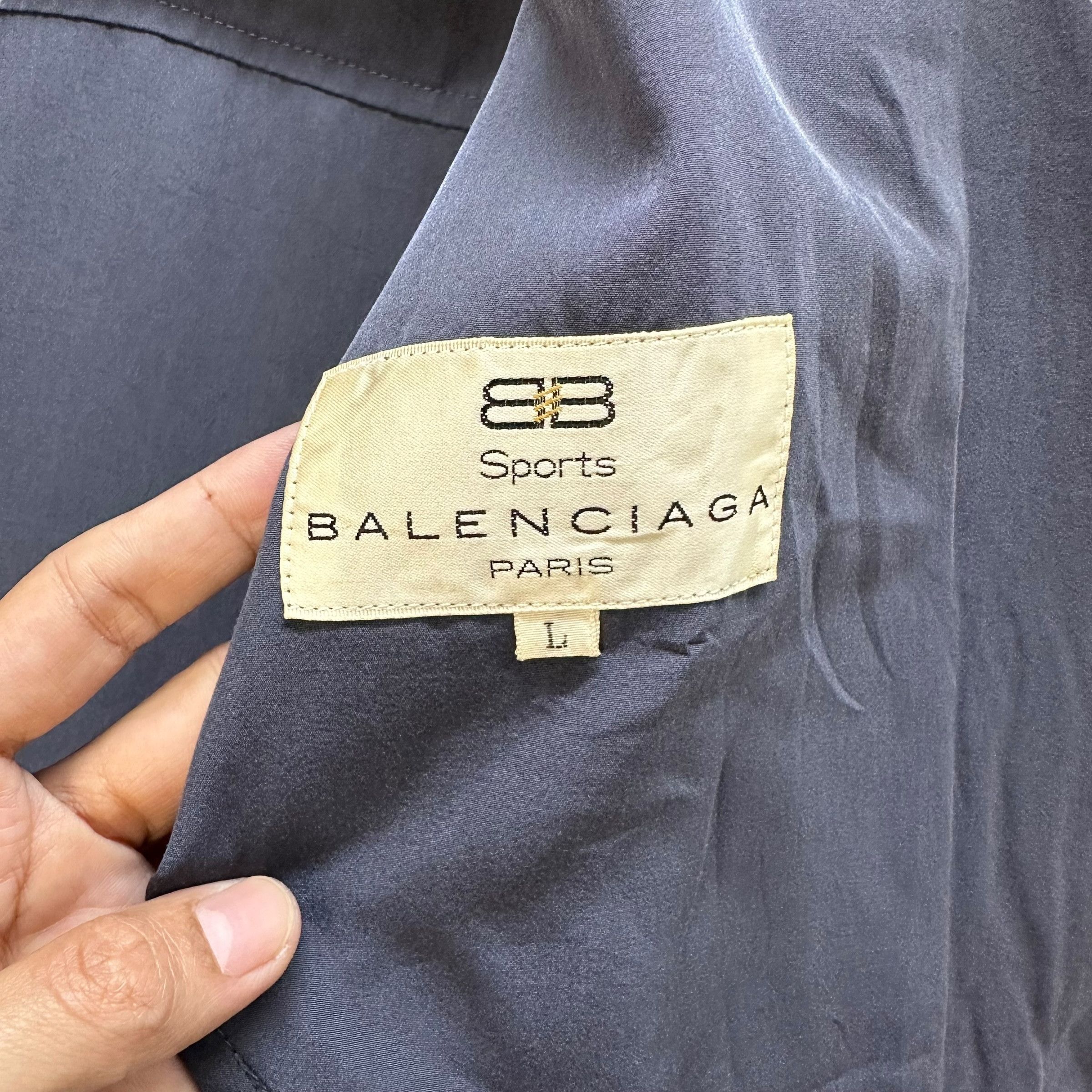 Balenciaga Vintage 90's Balenciaga Sports Paris Casual Jacket #A32-0725 Size US L / EU 52-54 / 3 - 10 Thumbnail