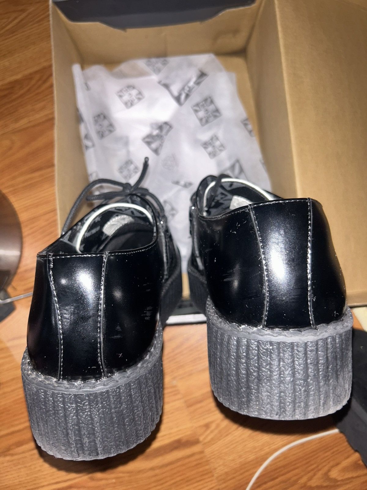 T.U.K. Footwear Classic Two-Tone Viva Mondo Creepers Size US 12 / EU 45 - 9 Thumbnail