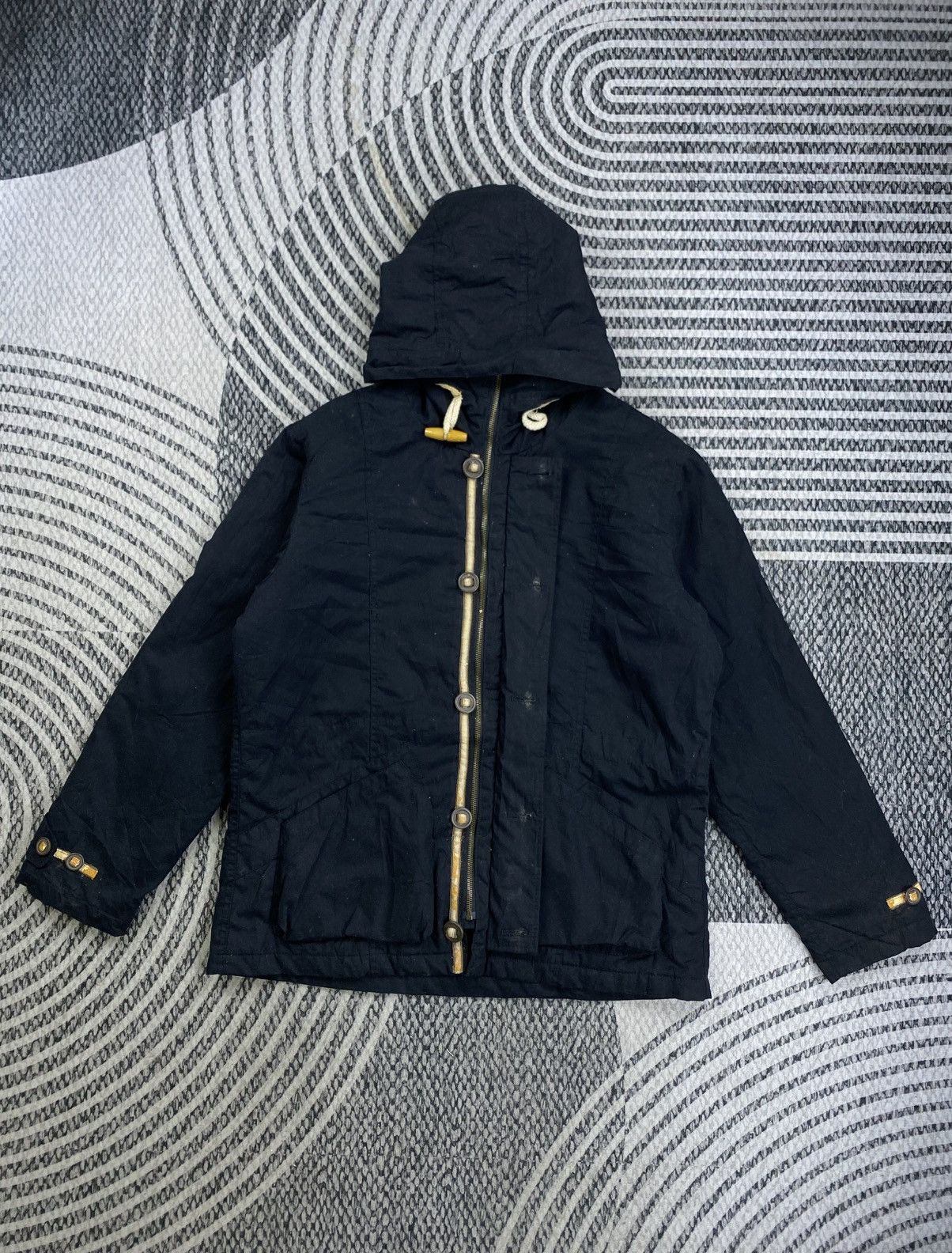 Smith's American Vtg Smith’s American Toggle Closure Black Hooded Parka Size US L / EU 52-54 / 3 - 5 Thumbnail