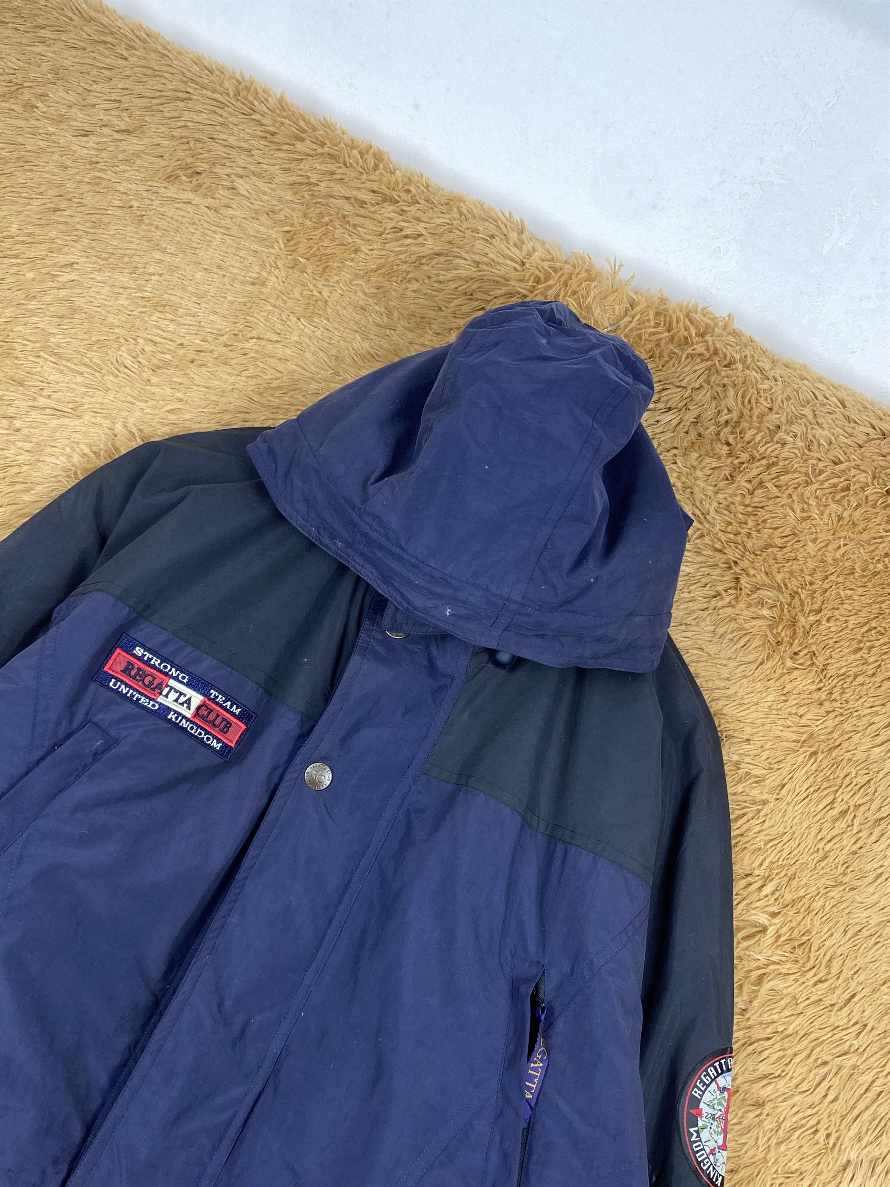Japanese Brand Vintage Regatta Club Hoodie Quilted Jacket Size US L / EU 52-54 / 3 - 2 Thumbnail