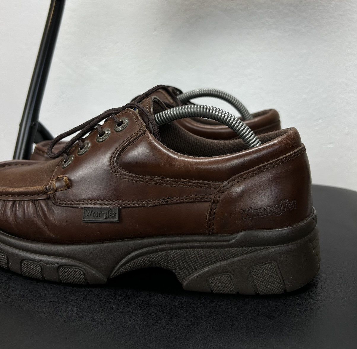 Leather × Vintage × Wrangler Wrangler Vintage Leather Men’s Shoes Brown Size 41 Size US 8 / EU 41 - 2 Thumbnail