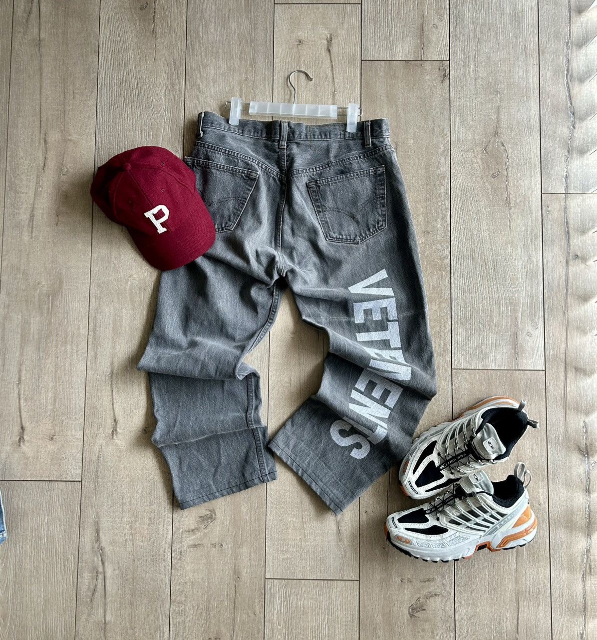 Vetements VETEMENTS PATCHED BAGGY JEANS | Grailed