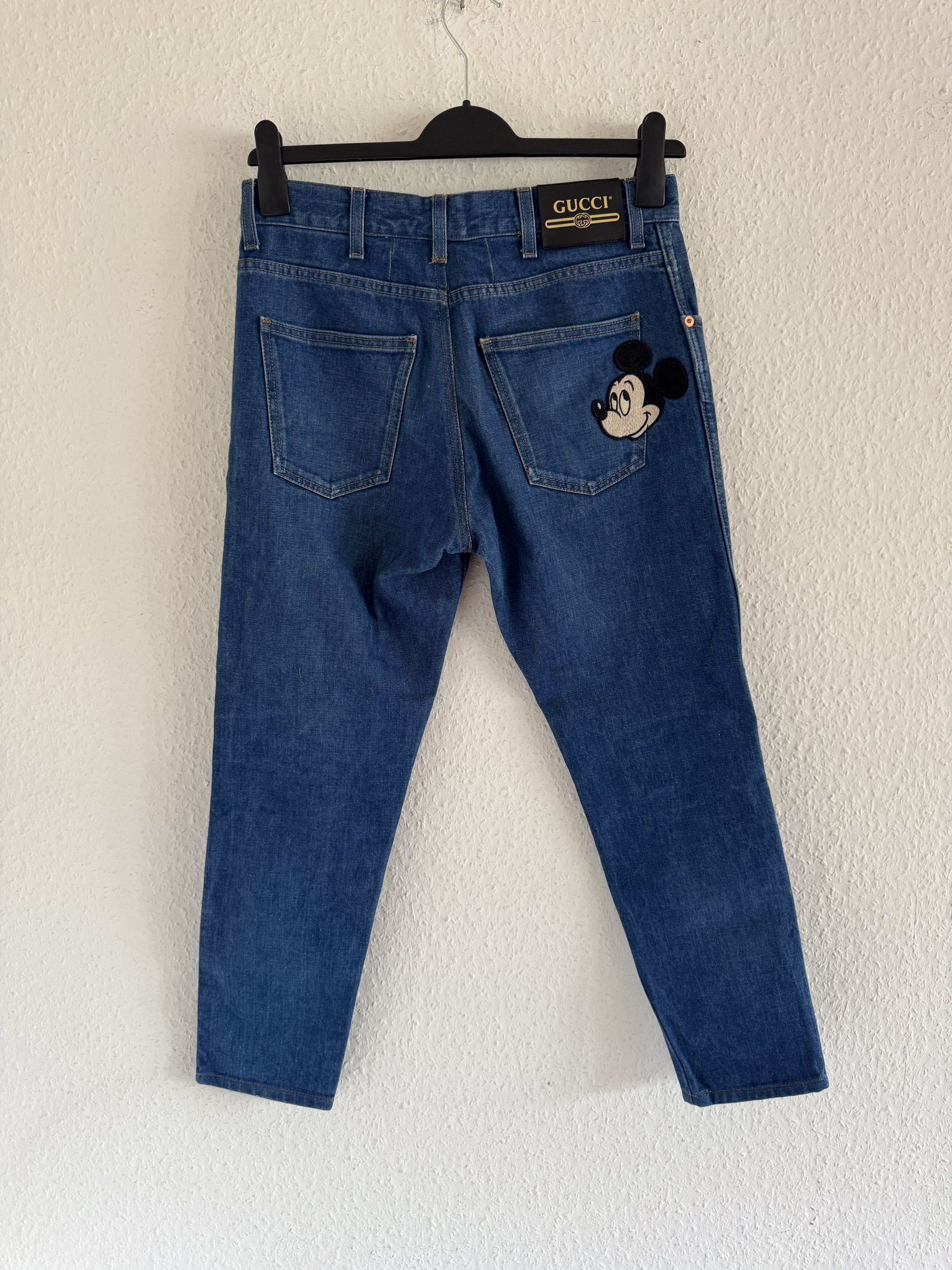 Gucci Mickey Embroidered Jeans Size US 30 / EU 46 - 8 Thumbnail