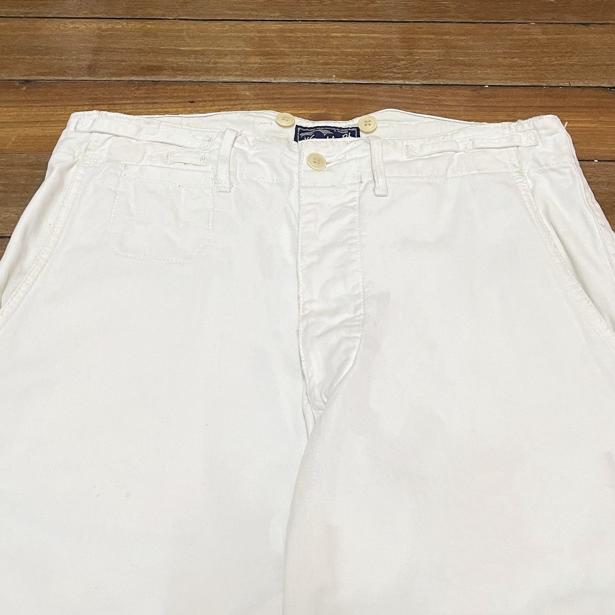 Polo Ralph Lauren × Vintage Rare Design Vintage Brand Double RL USN Pants 1990s Size US 32 / EU 48 - 3 Thumbnail
