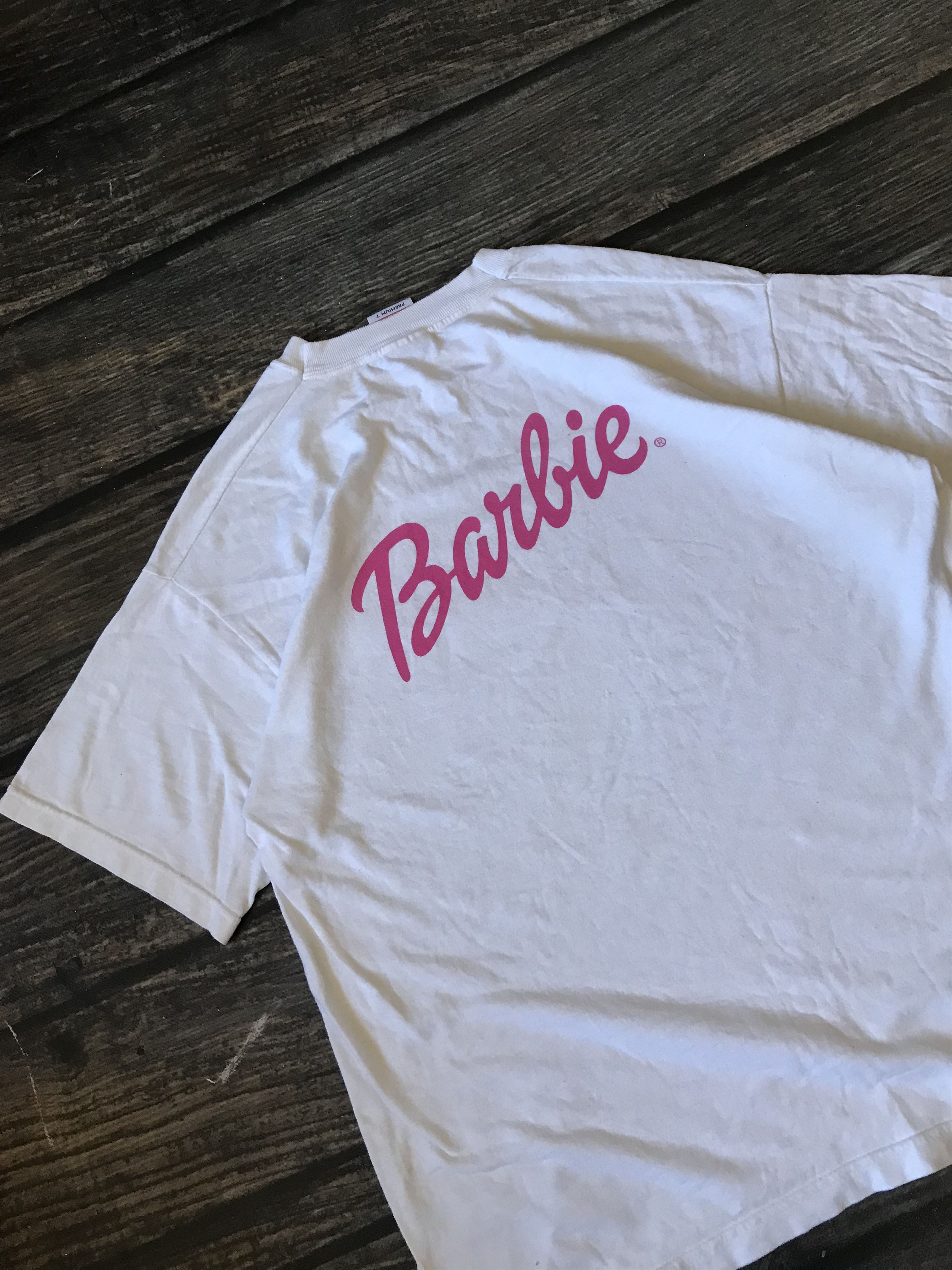 Fruit Of The Loom 90’s Barbie Pink Logo Legend Shirt Mens Size US L / EU 52-54 / 3 - 2 Thumbnail