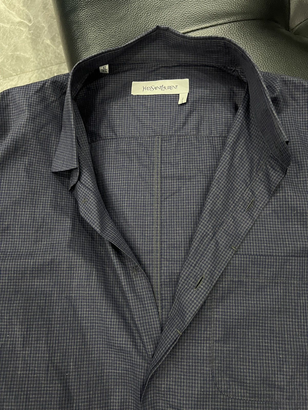 Yves Saint Laurent Yves Saint Laurent 2012 Short Sleeve Shirt Size US XS / EU 42 / 0 - 4 Thumbnail
