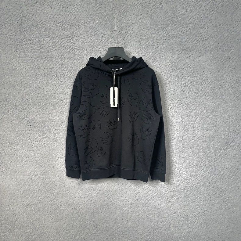 Alexander McQueen Alexander McQueen Solid Hooded Sweatshirt - dmc Size US S / EU 44-46 / 1 - 1 Thumbnail