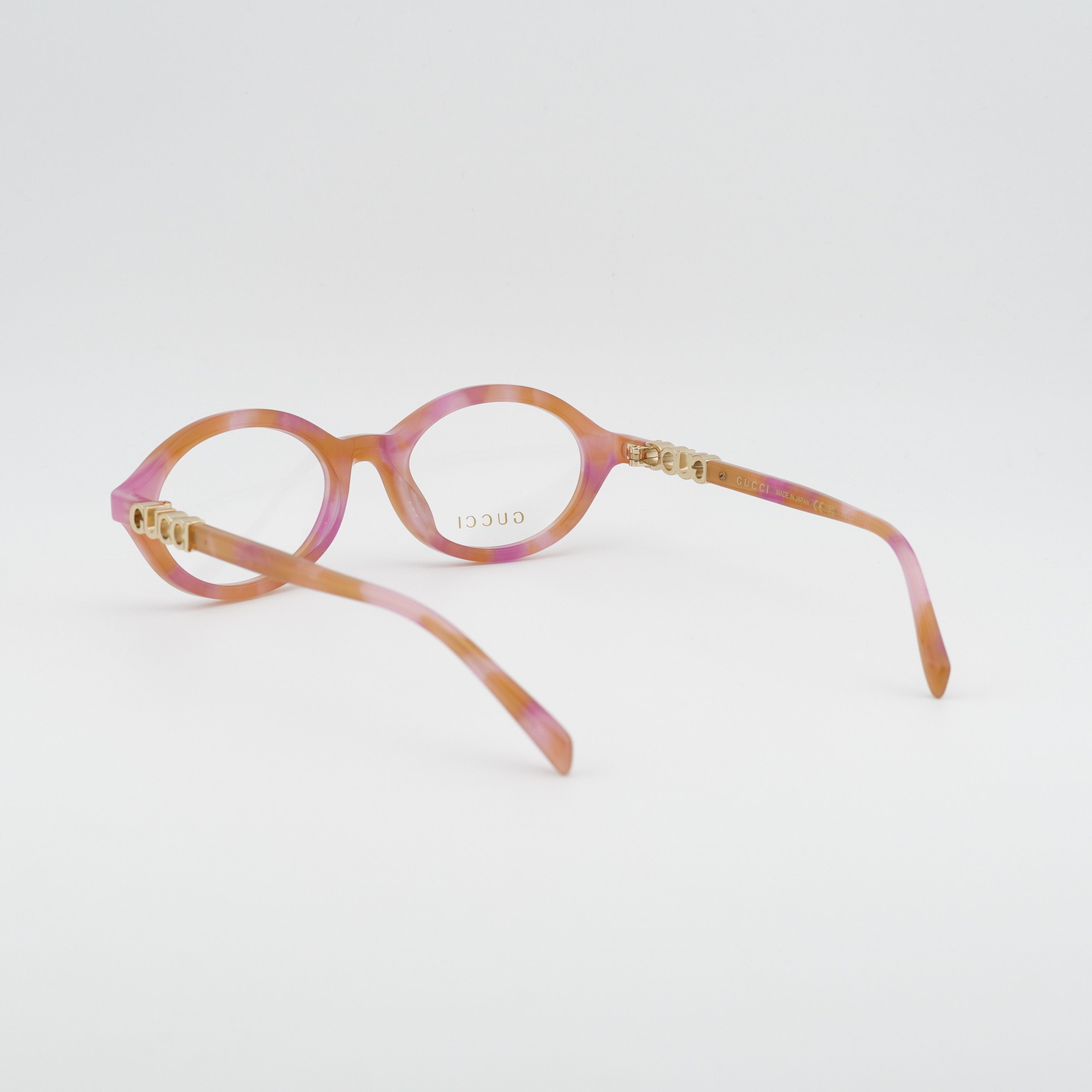 Gucci Gucci GG2153O 004 Eyeglasses Pink / Orange 51mm Oval Frame Size ONE SIZE - 4 Thumbnail