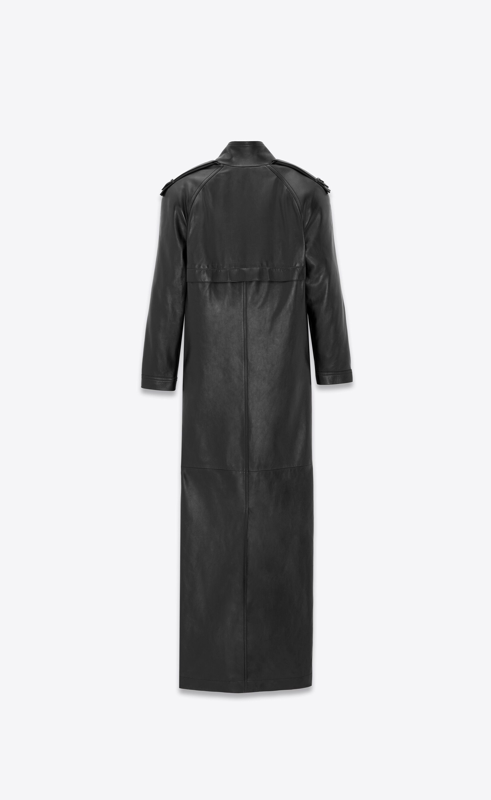 Saint Laurent Paris o1tp1o0125 Long Coat In Lambskin in Black Size XL / US 12-14 / IT 48-50 - 3 Thumbnail