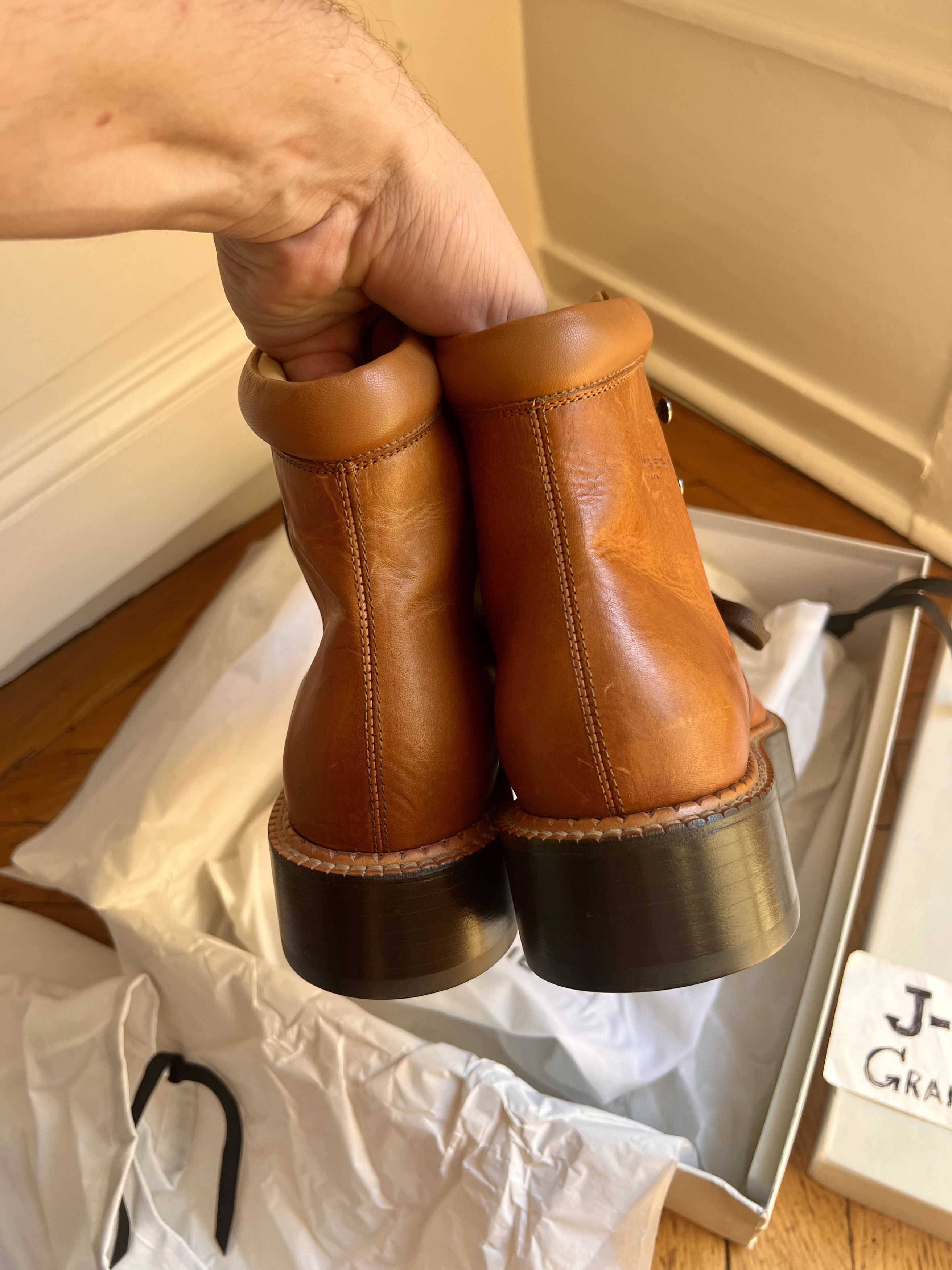 Designer × Saint Laurent Paris Clergerie Paris Callum Boot on Goodyear welt on PLATFORM Size US 8 / EU 41 - 18 Thumbnail