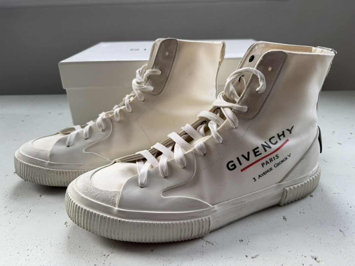 Givenchy High Top Givenchy Canvas Sneaker Size US 9 / EU 42 - 2 Thumbnail