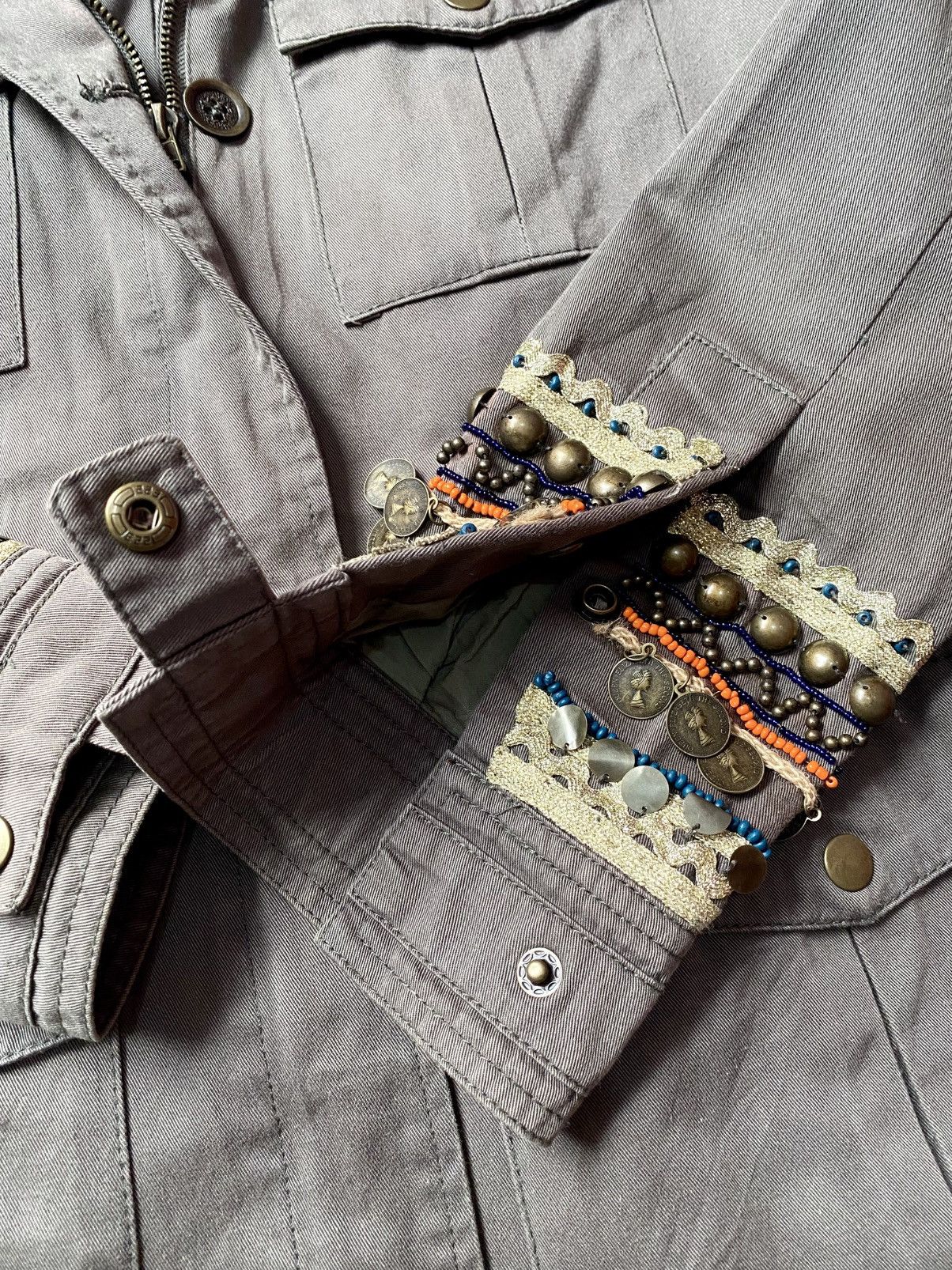 Japanese Brand JS New York Military Jacket Multipocket W/ Handcraft Accent Size US M / EU 48-50 / 2 - 8 Thumbnail