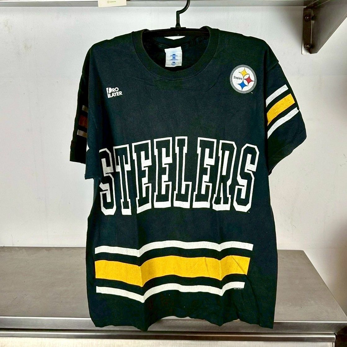 Vintage Vintage 90s Greg Lloyd Pittsburgh Steelers NFL AOP T-shirt Size US L / EU 52-54 / 3 - 1 Thumbnail