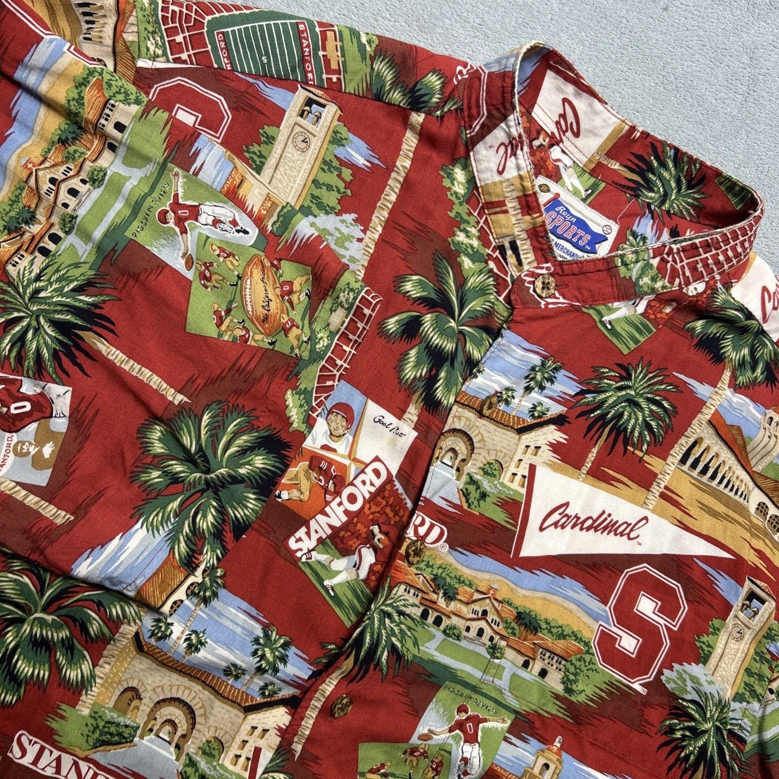 Reyn Spooner Reyn Spooner NCAA Stanford Louis Cardinals Large Band Collar Size US L / EU 52-54 / 3 - 2 Thumbnail