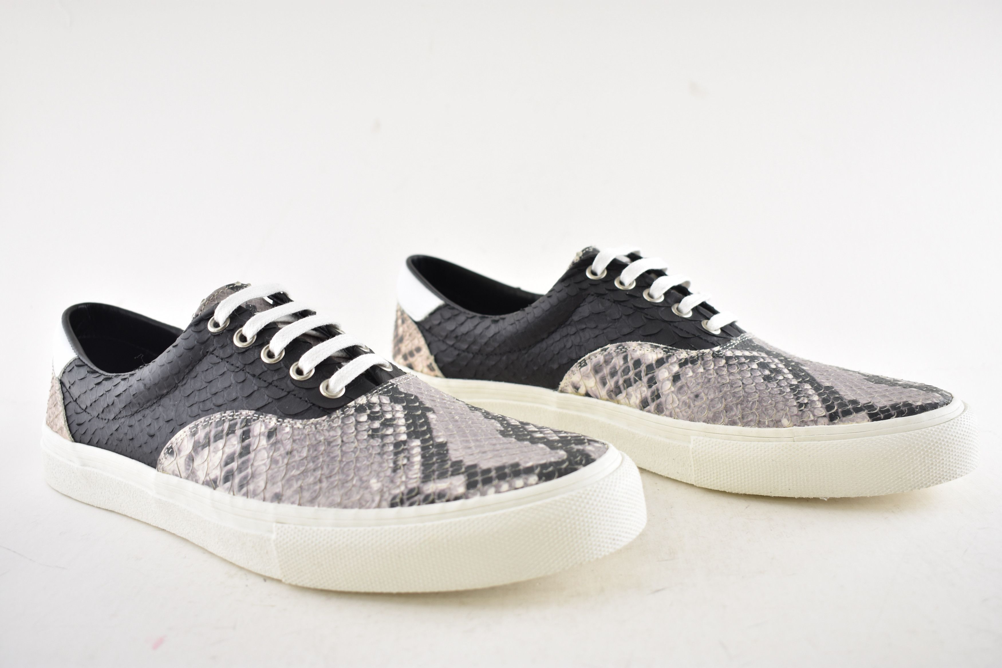 Amiri Amiri Python Snakeskin Lace Up Tie Low Top Sneakers 44 11 Size US 11 / EU 44 - 3 Thumbnail