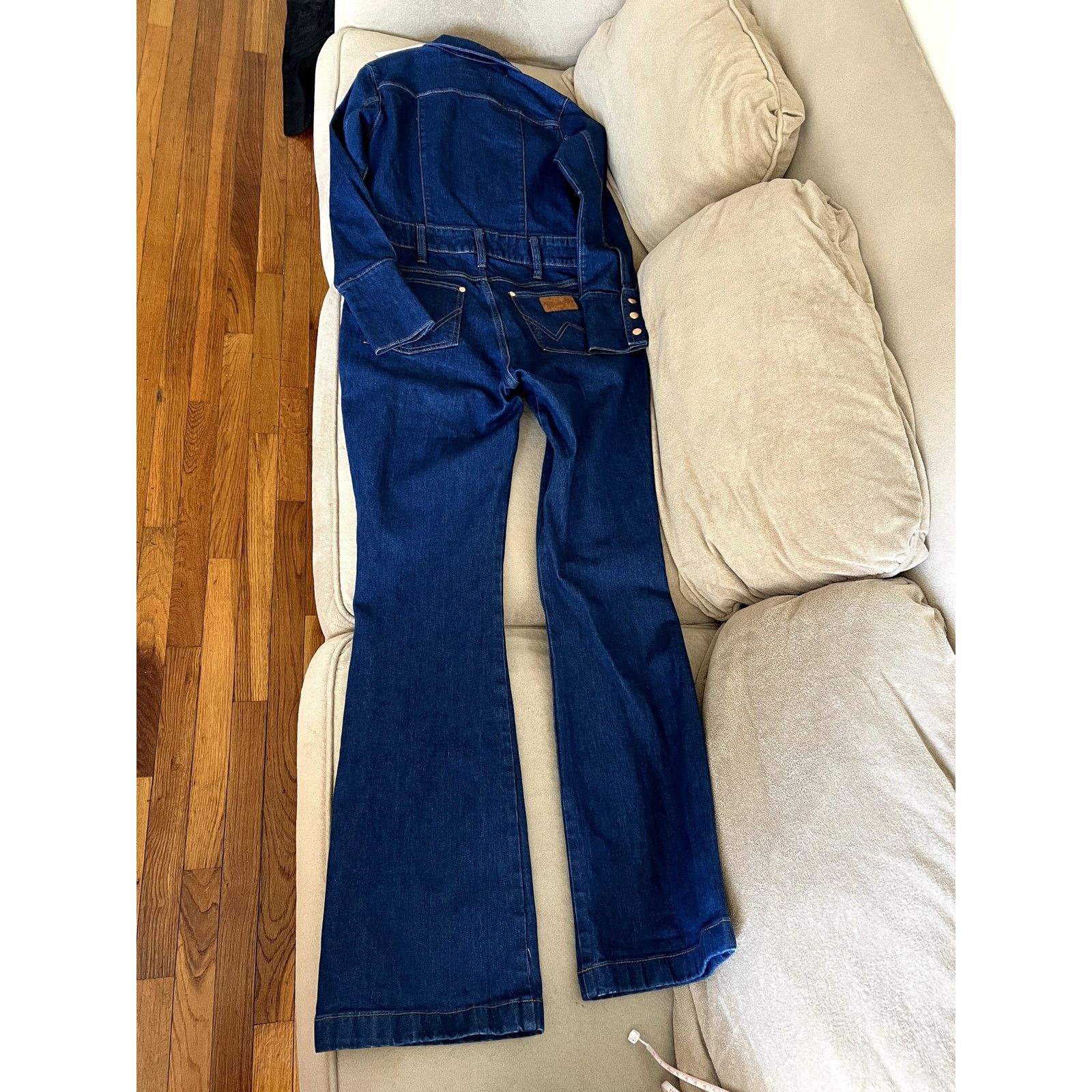 Wrangler Wrangler x Staud The Body Beautiful Denim Jumpsuit Size 28" / US 6 / IT 42 - 7 Thumbnail