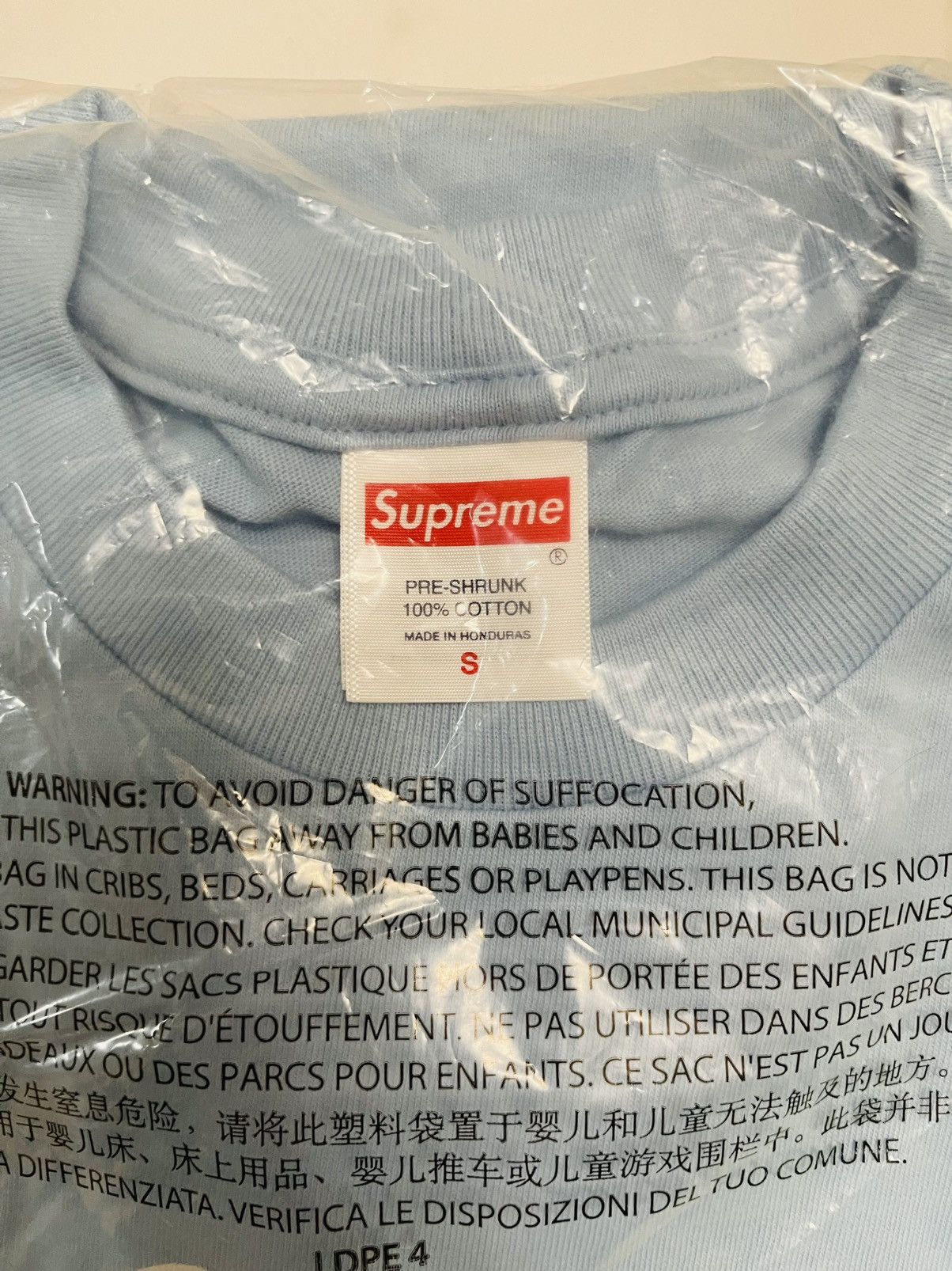 Supreme Supreme bear tee powder blue small Size US S / EU 44-46 / 1 - 5 Thumbnail