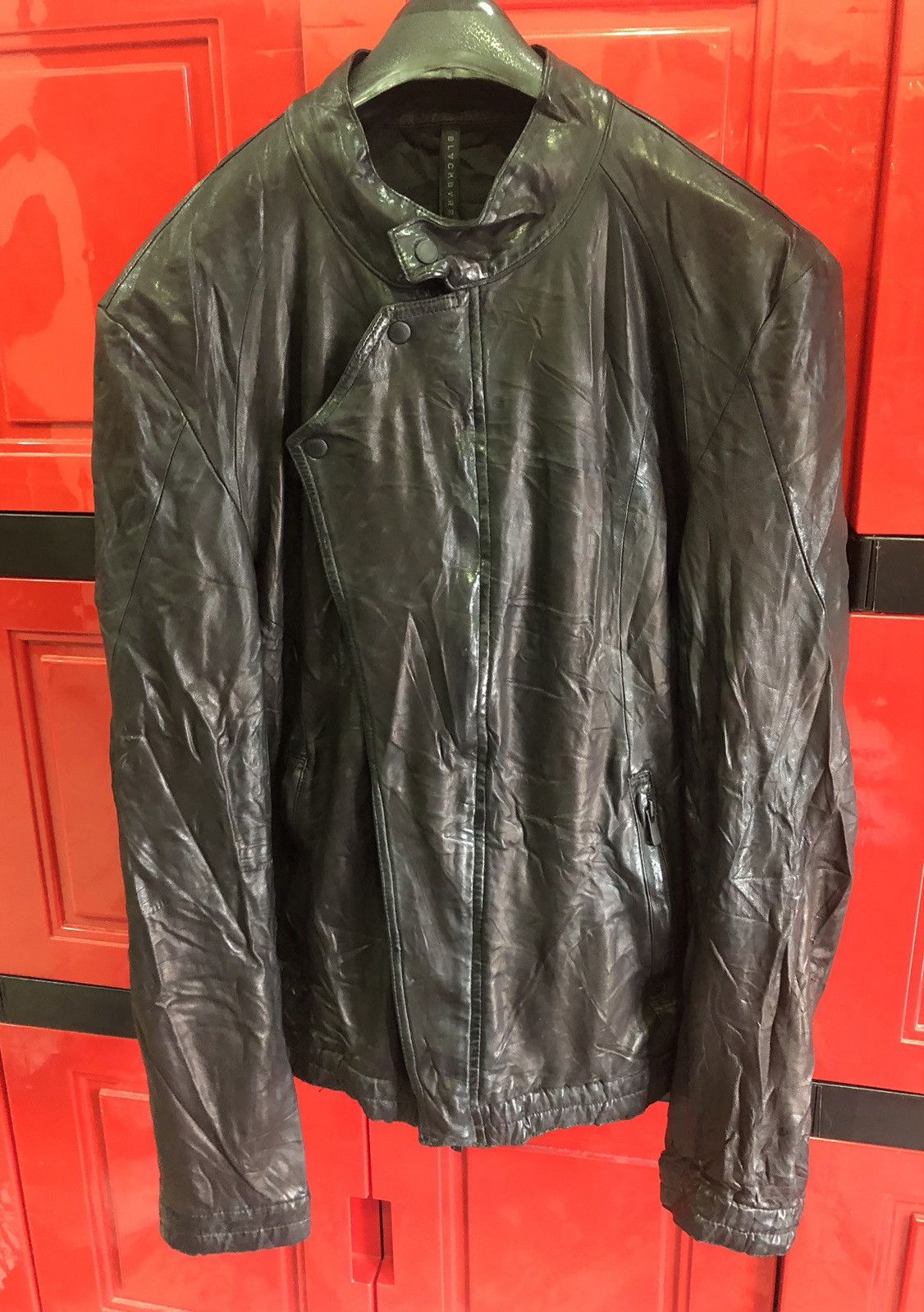 Neil Barret Zipper Leather Jacket
