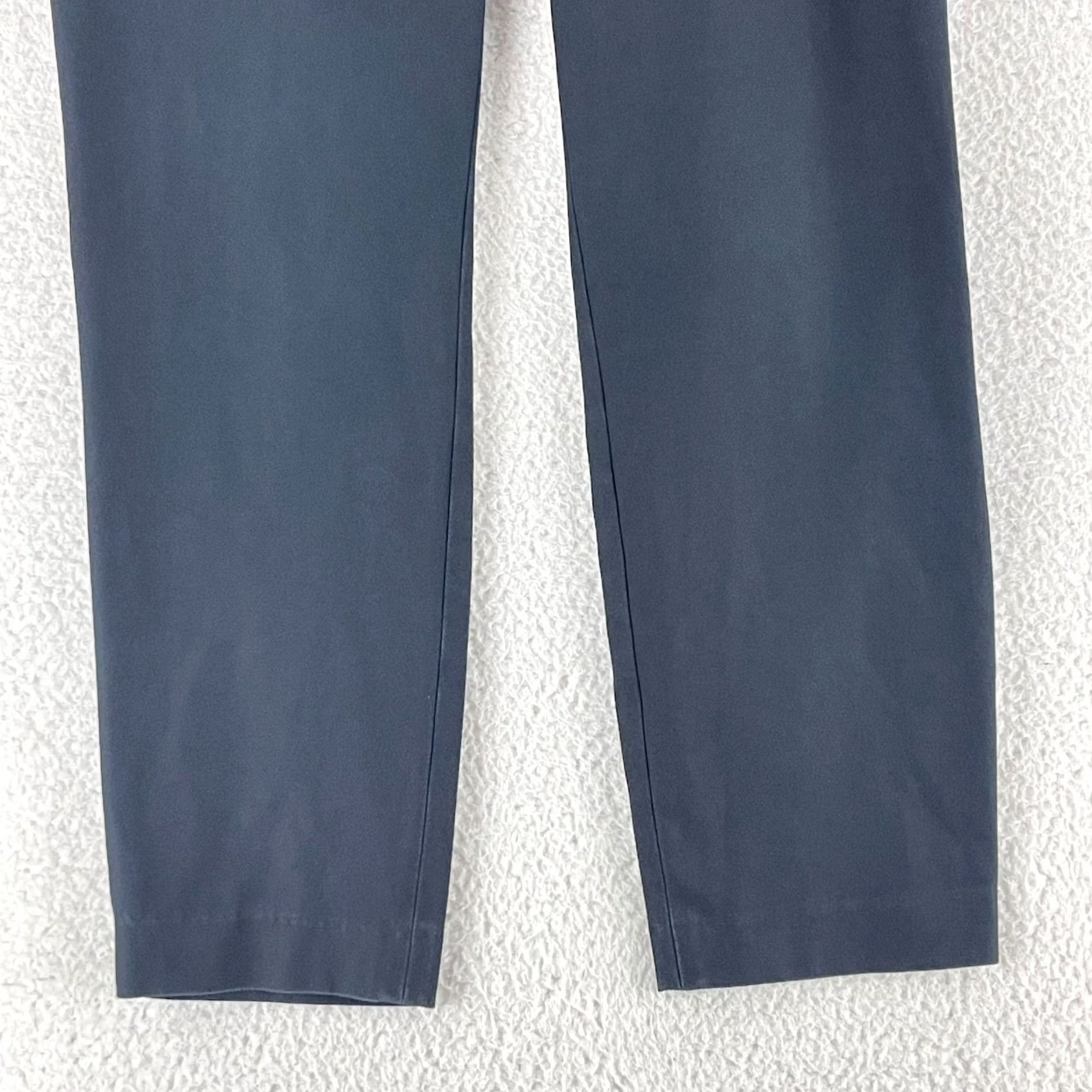 Theory Theory Thaniel Approach Pants Womens Size 6 Black Slim Fit Pull On Made in USA Size 28" / US 6 / IT 42 - 3 Thumbnail
