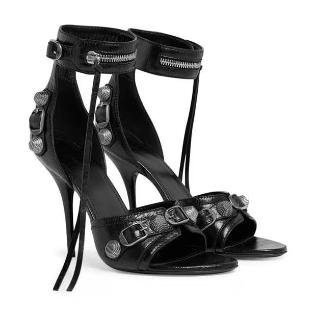 Balenciaga o1g2r1mq0924 Heels Sandals in Black Size US 9 / IT 39 - 3 Thumbnail