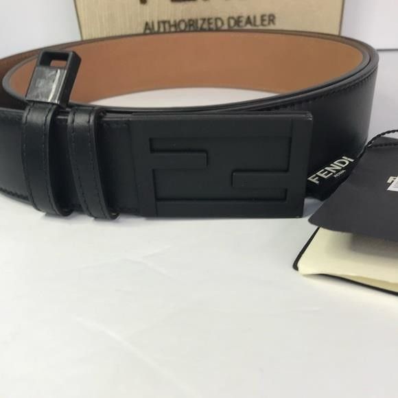 Fendi New Authentic Fendi Baguette FF Logo Buckle Leather Belt","d Size ONE SIZE - 11 Thumbnail