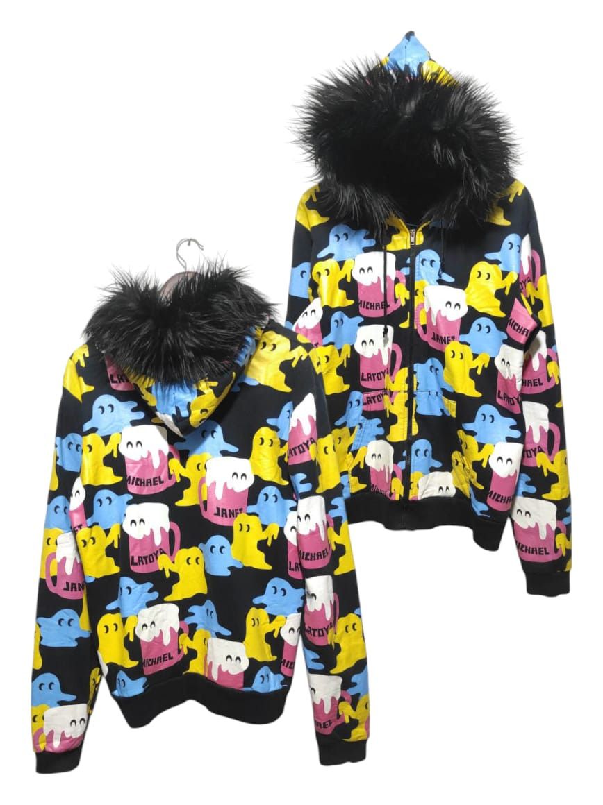 Japanese Brand Galaxxxy fullprint zipper fur hoodie ifsix LGB style Size US M / EU 48-50 / 2 - 2 Thumbnail