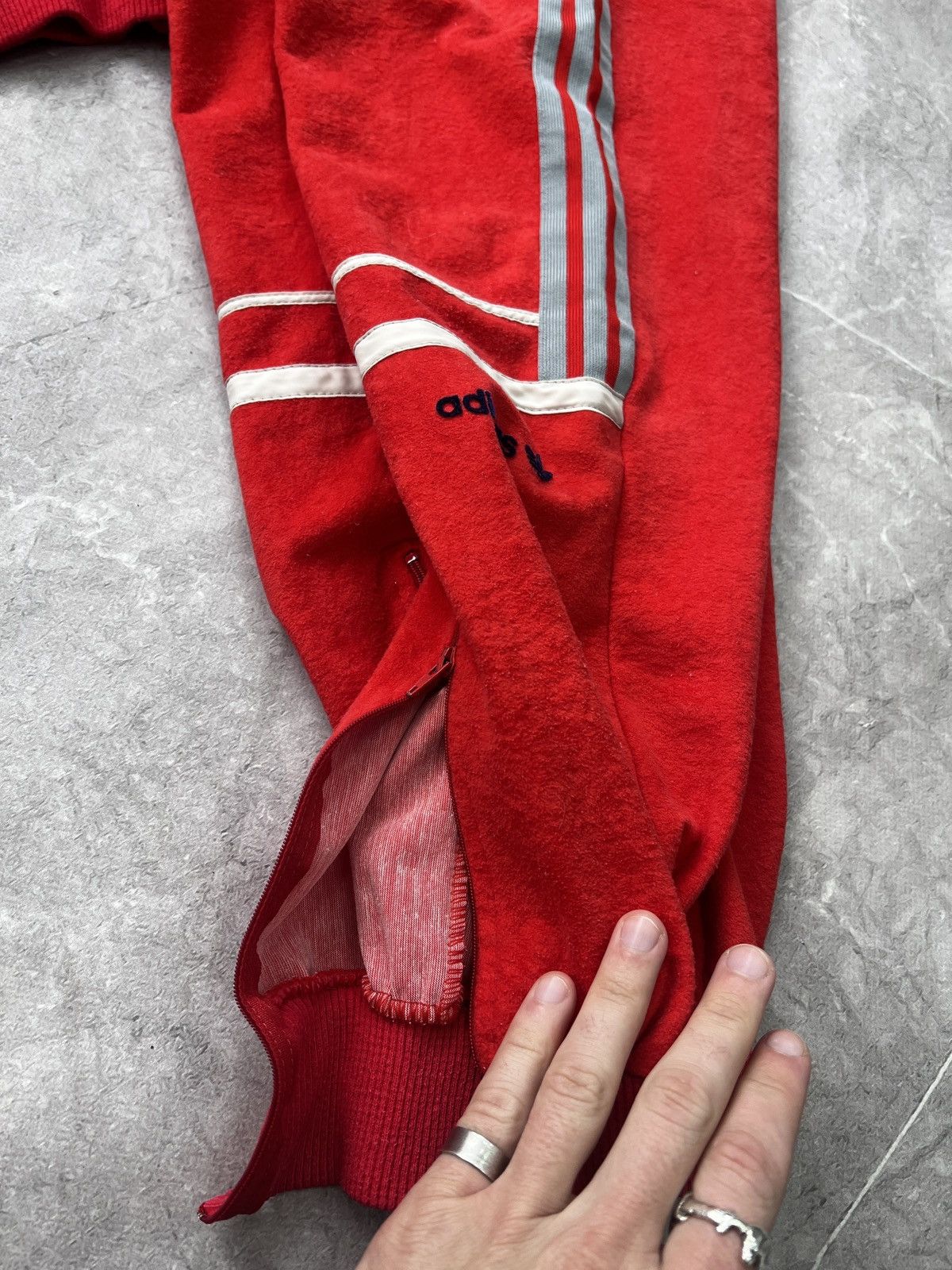Adidas × Vintage Vintage France Adidas retro trackSUIT velour Jacket+pants Size US M / EU 48-50 / 2 - 13 Thumbnail