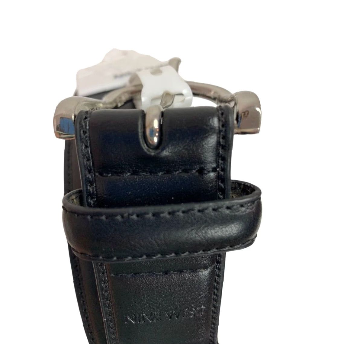 Nine West Nine West Belt Men's XL Black Vegan Leather Sustainable Luxury Belt Size ONE SIZE - 4 Thumbnail