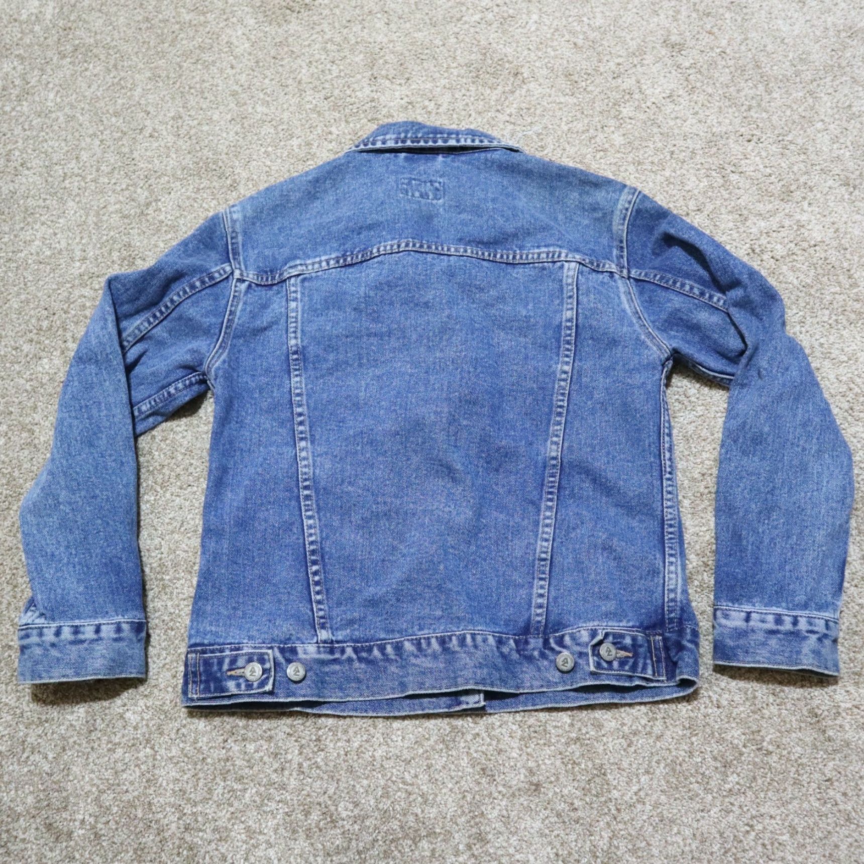 Vintage VINTAGE Arizona Jean Company Blue Jean Jacket Women's Small Distressed Cropped Cotton Blend Casual 80s Size 28" / US 6 / IT 42 - 8 Thumbnail